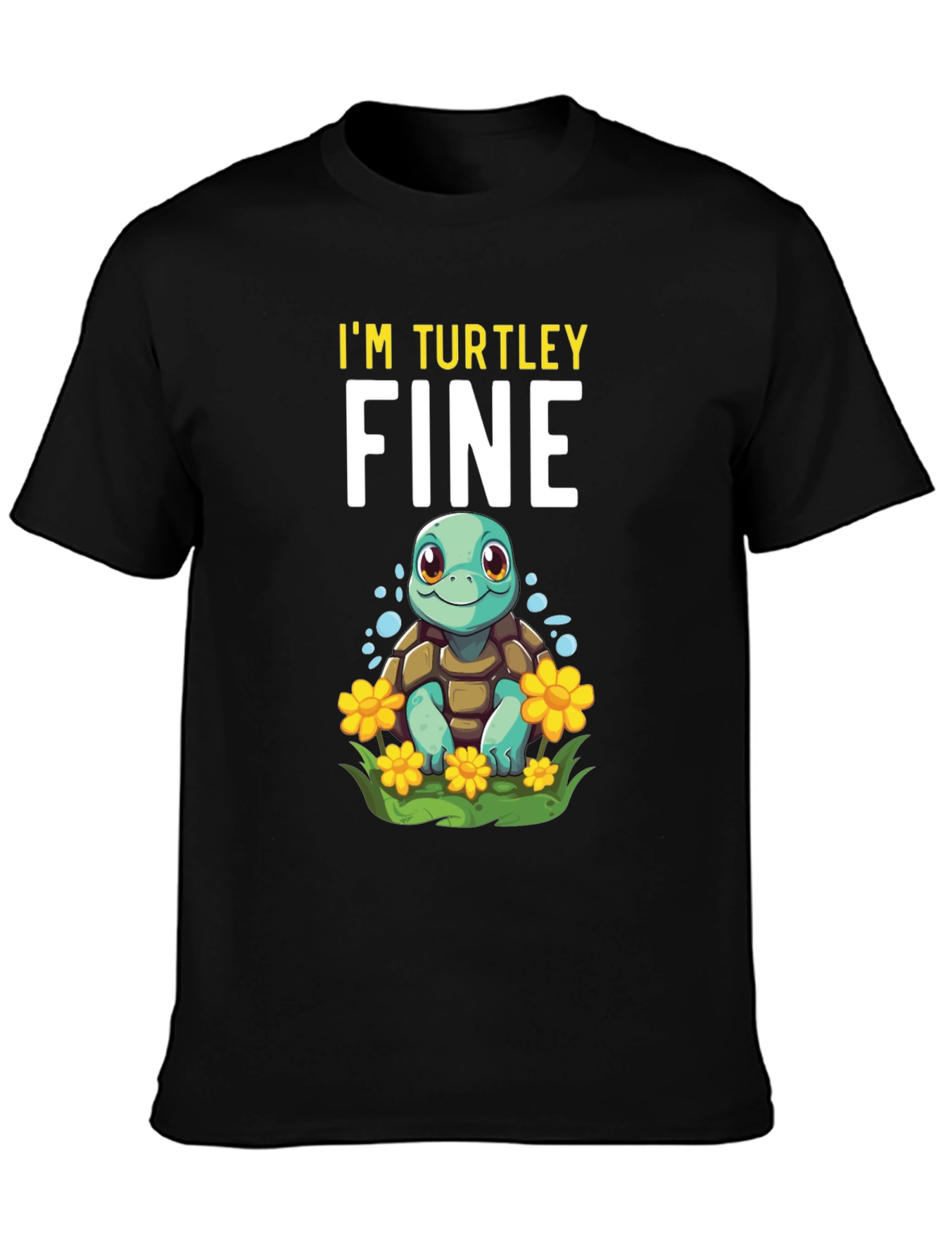 Black I'm Turley Fine Turtle T-Shirt view 3