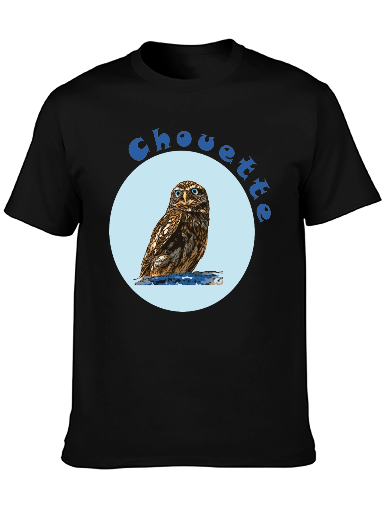 Black Chouette Owl Graphic Tee view 3