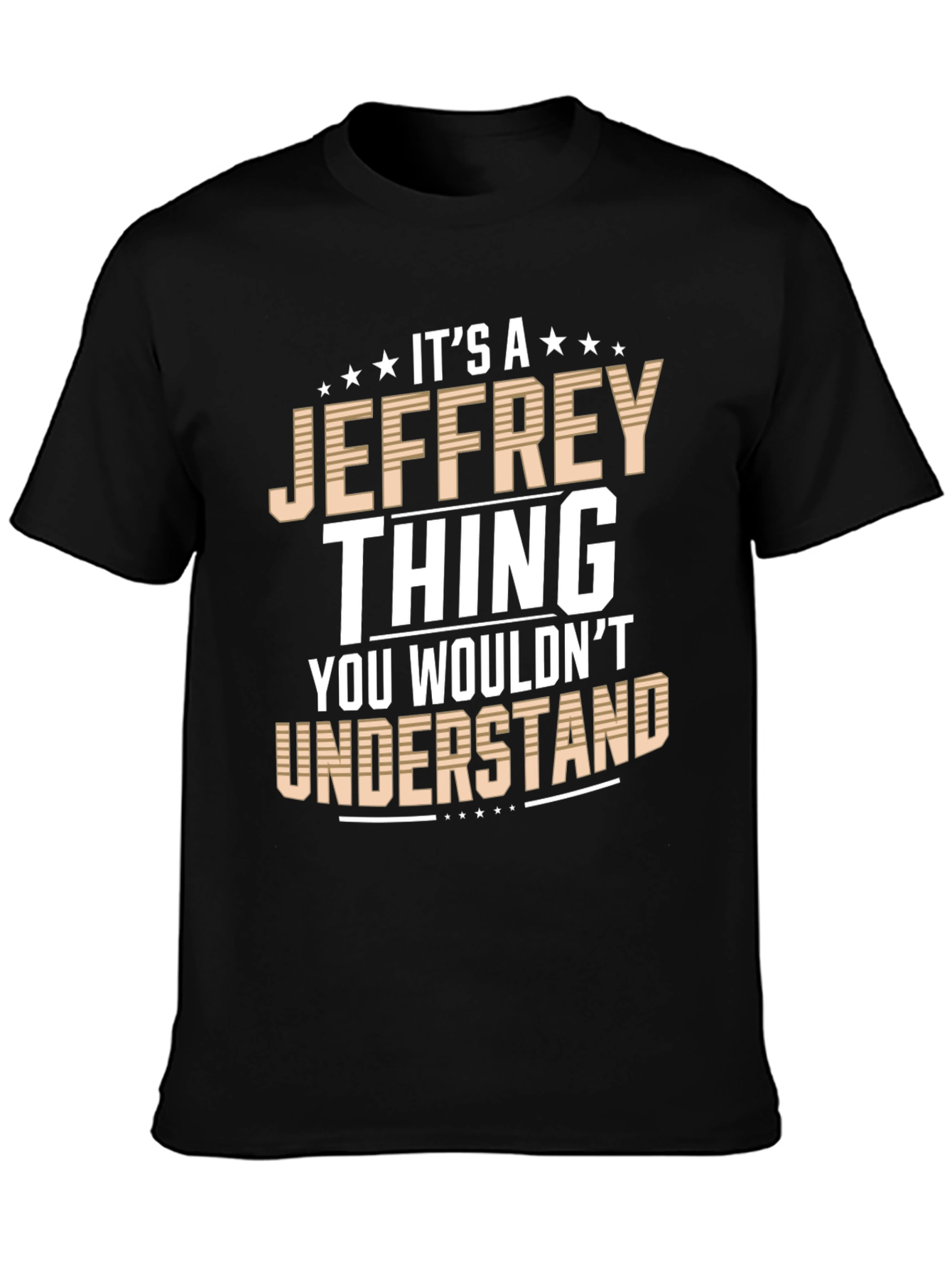 Black It's A Jeffrey Thing T-Shirt view 3