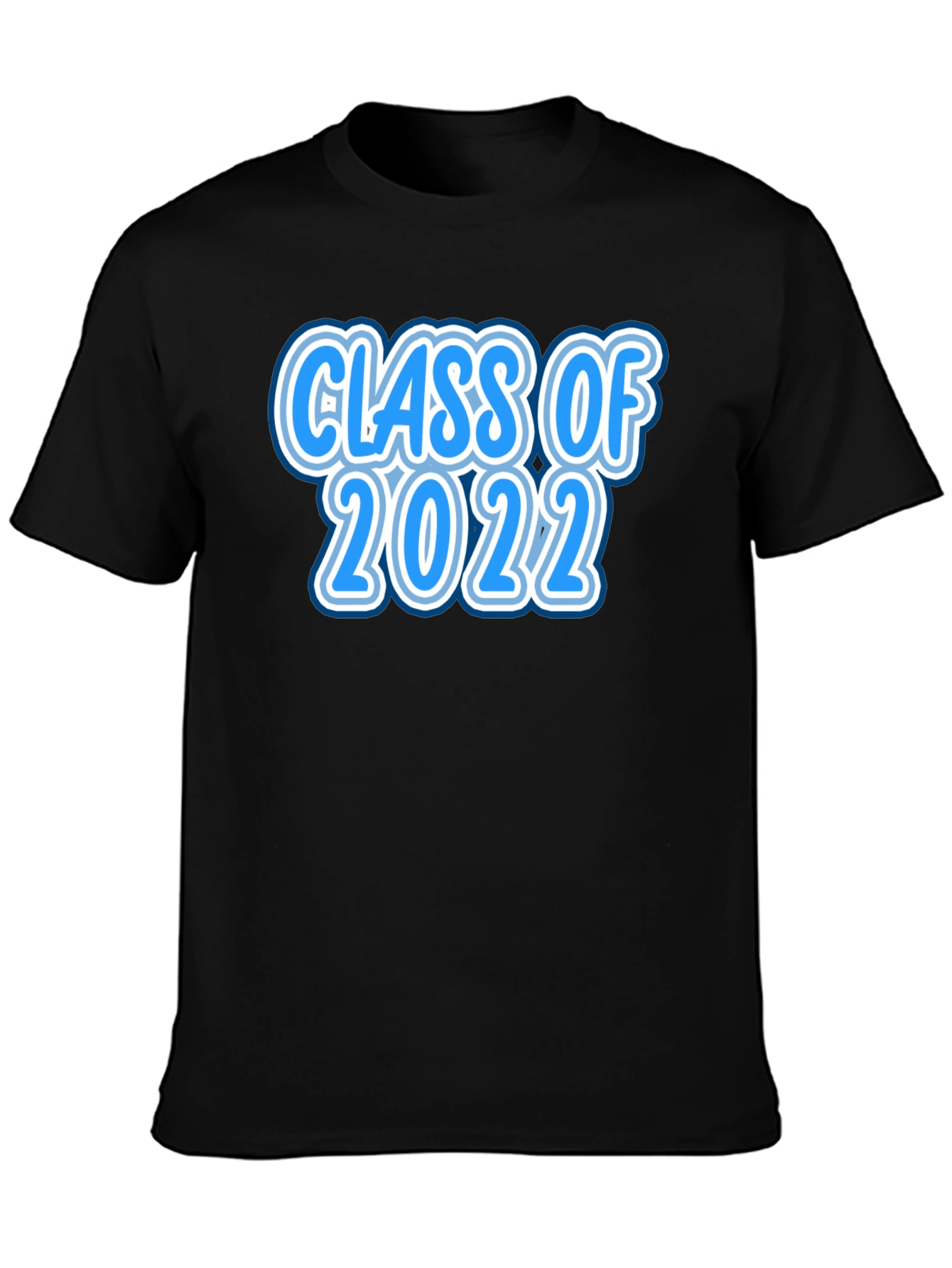 Black Class of 2022 Graduation T-Shirt view 3