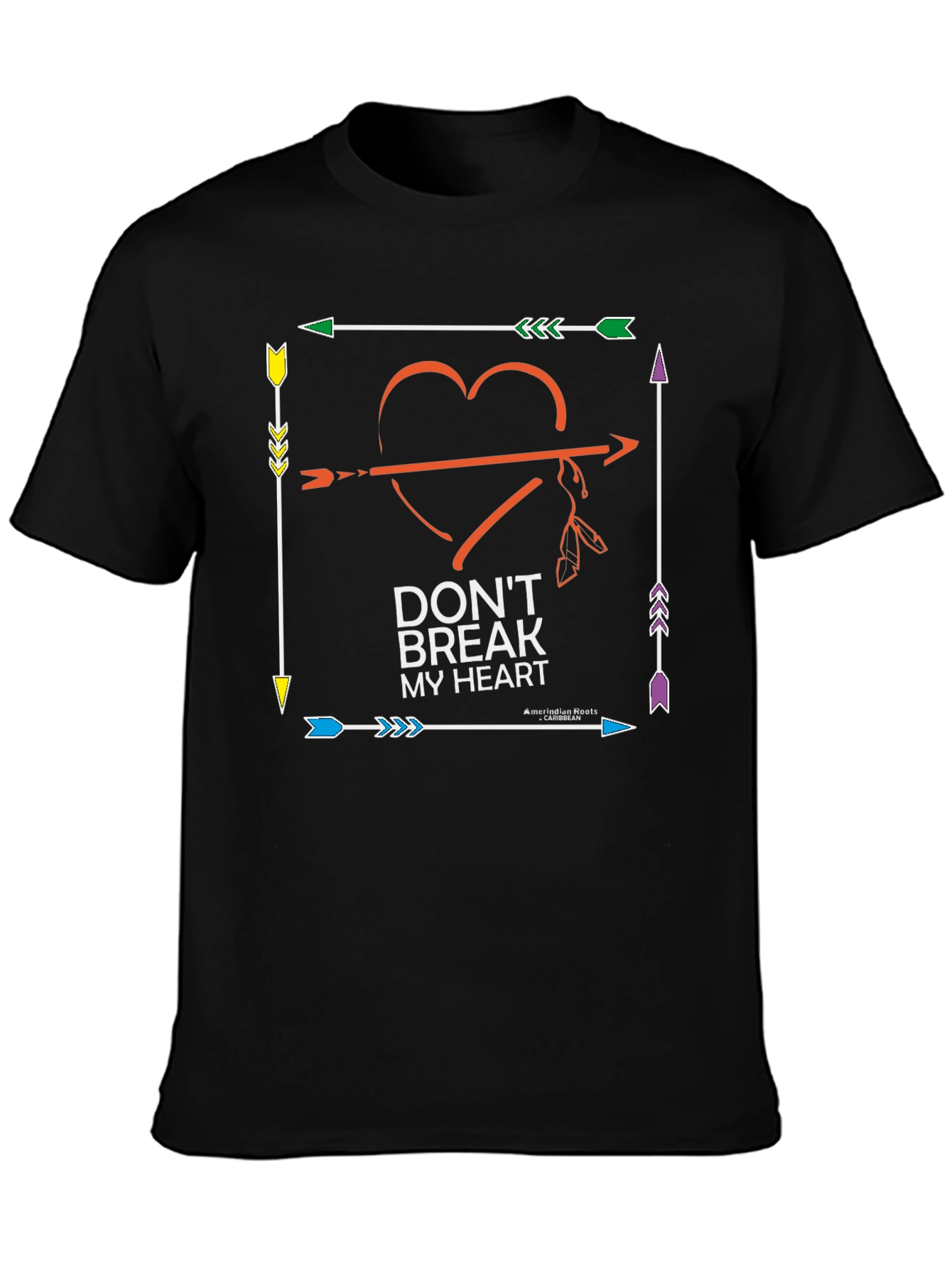 Black Don't Break My Heart Graphic Tee view 3