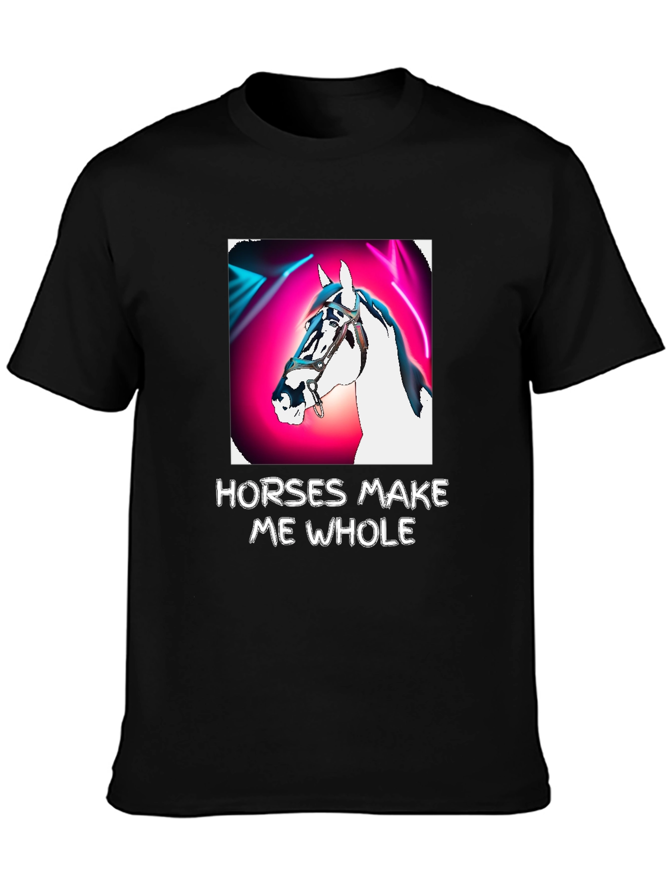 Black Horses Make Me Whole Graphic Tee view 3