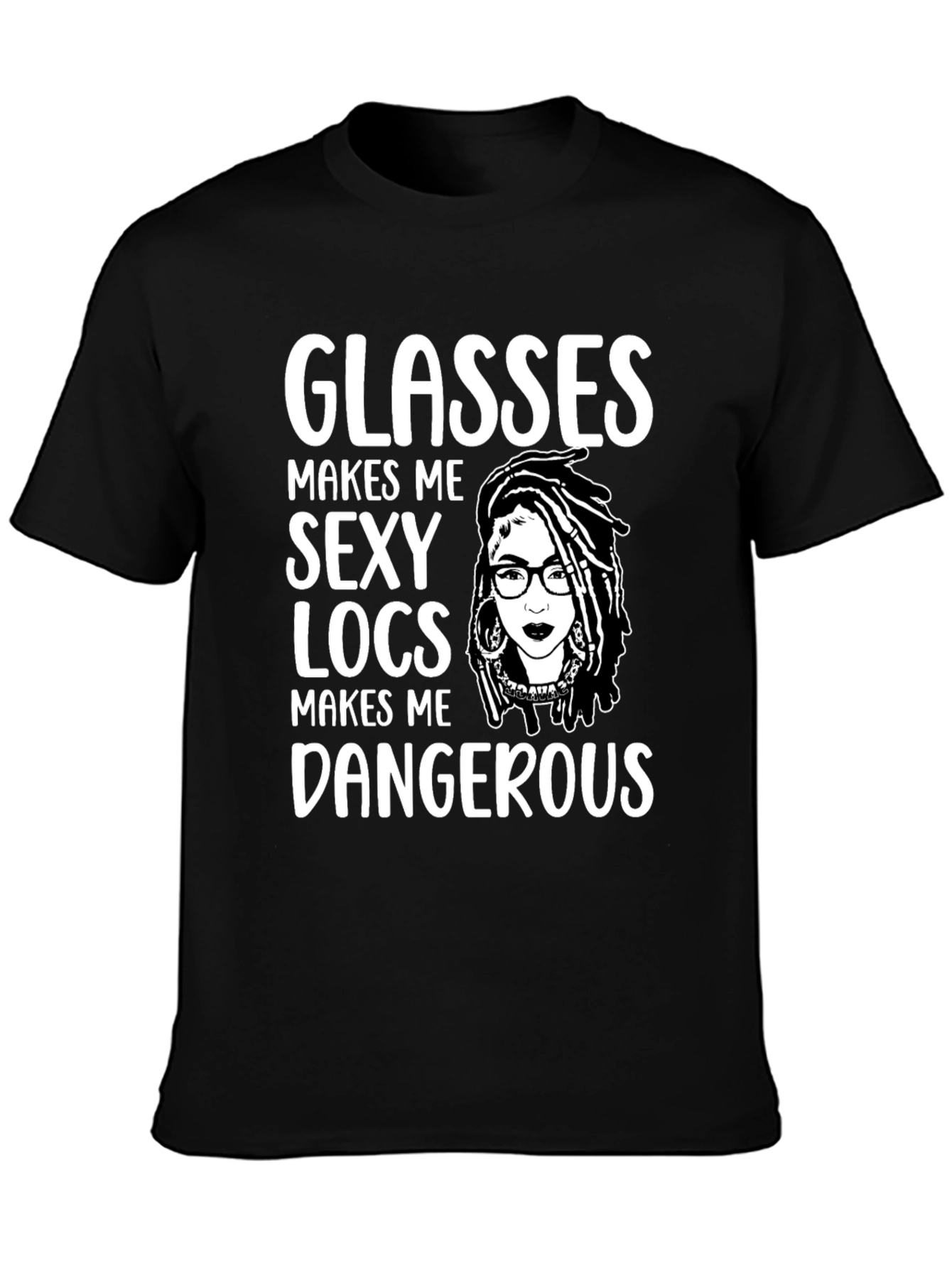 Glasses Locs Dangerous Graphic Tee - 3