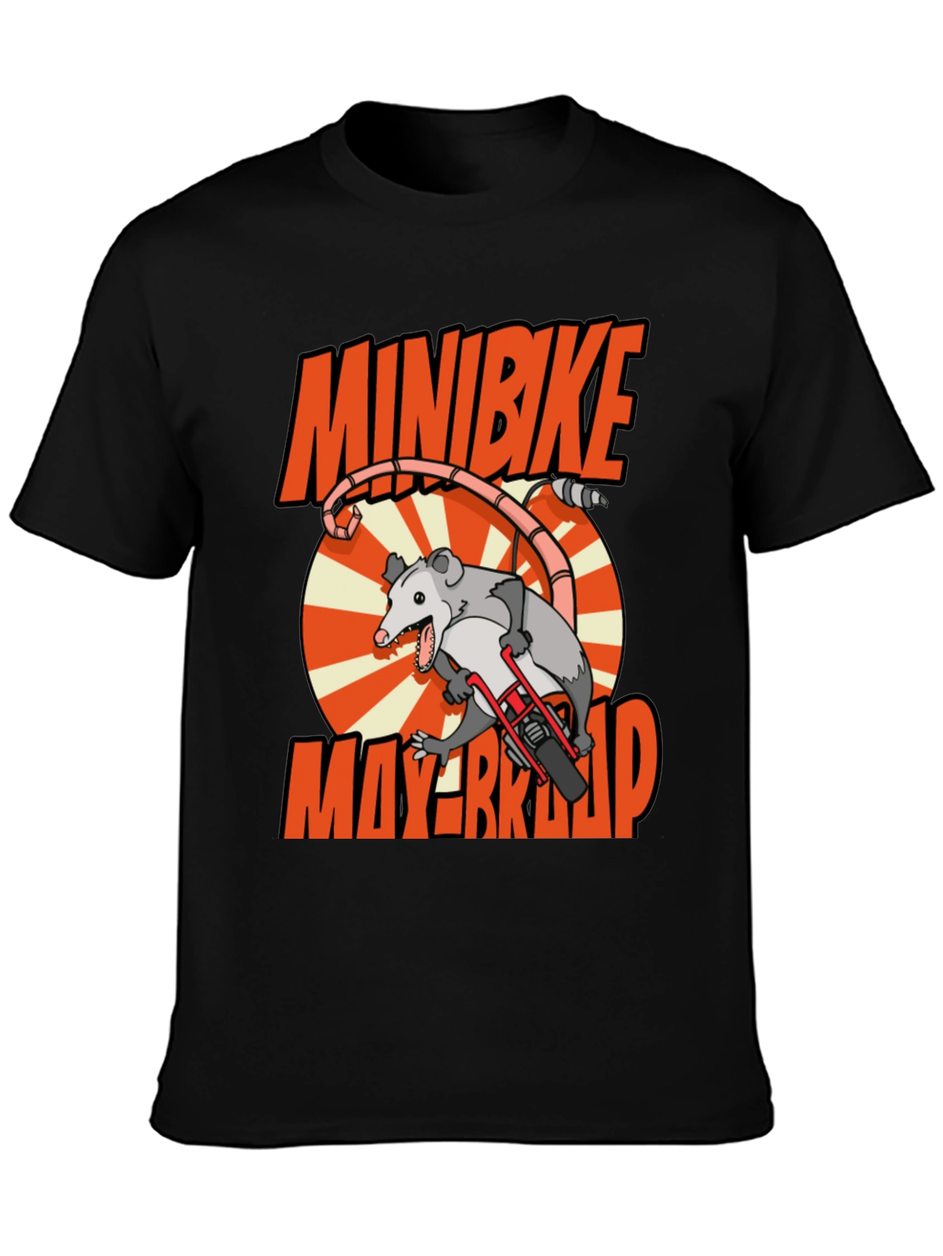 Black Minibike Mayhem Graphic Tee view 3