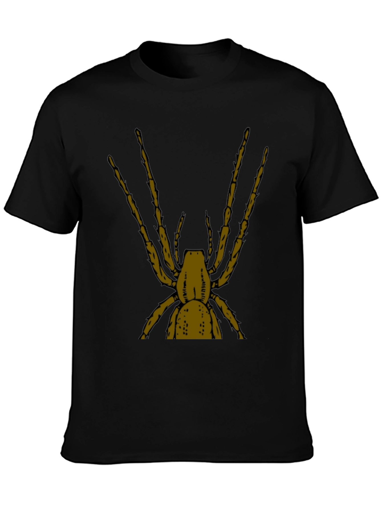 Black Spider Graphic Tee - Black Cotton Blend view 3