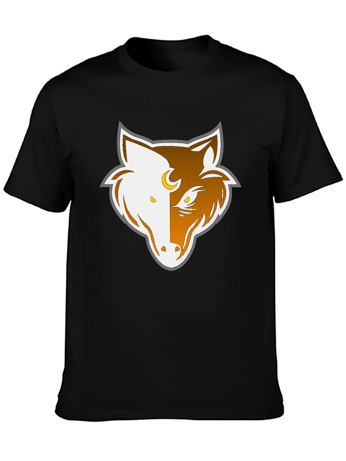Black Wolf Moon T-Shirt - Stylish Graphic Tee view 3