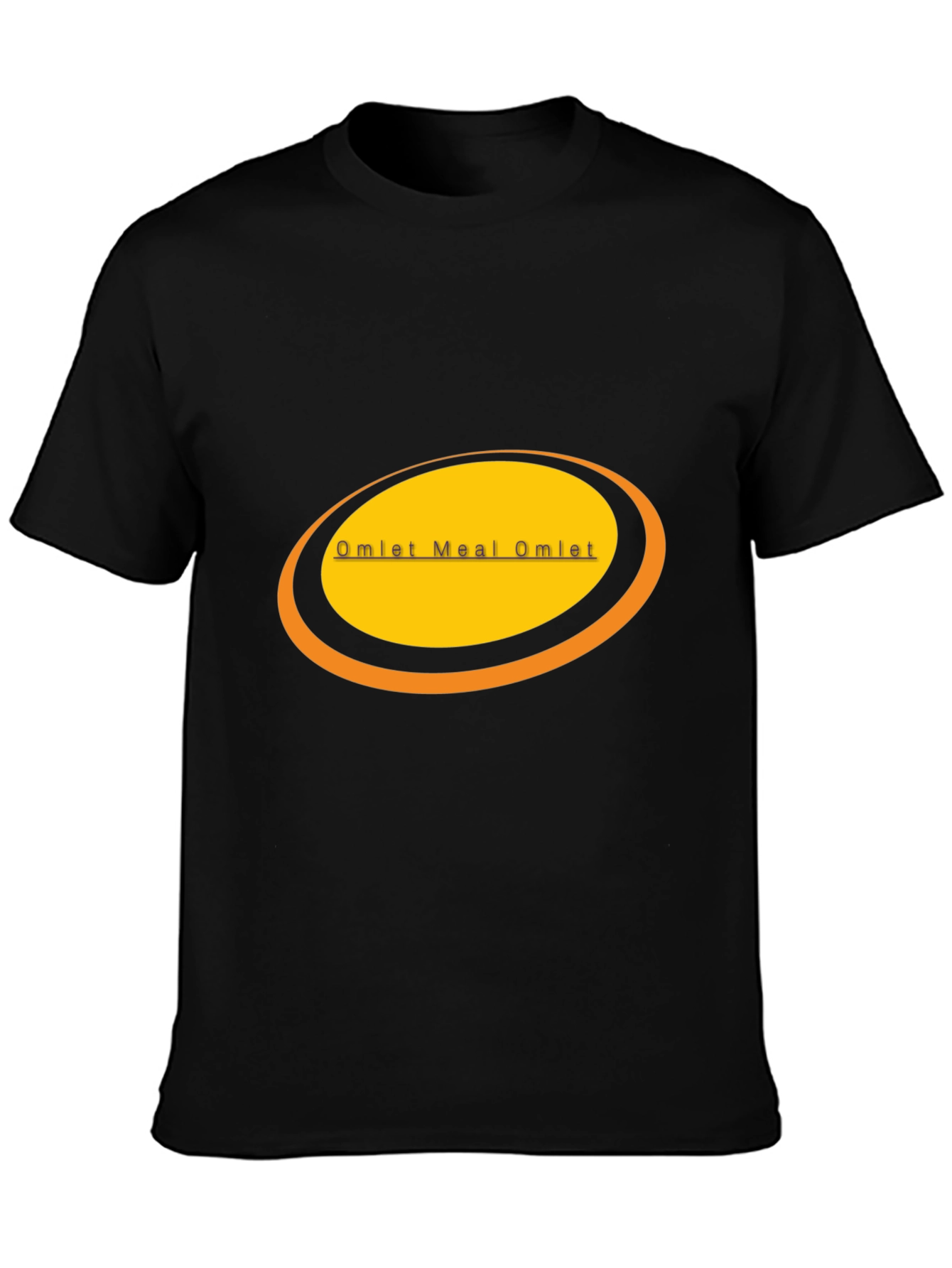 Black Omelet Meal Omelet T-Shirt view 3