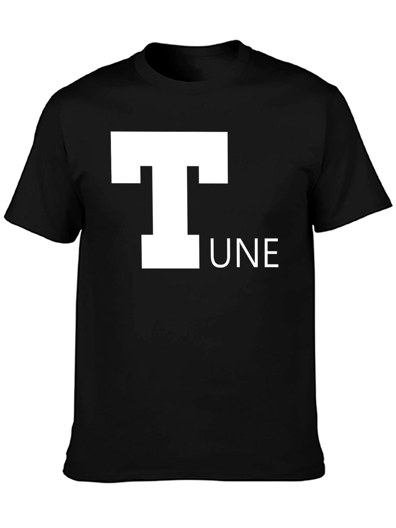 Black T-UNE Graphic Tee - Soft & Stylish Black T-Shirt view 3