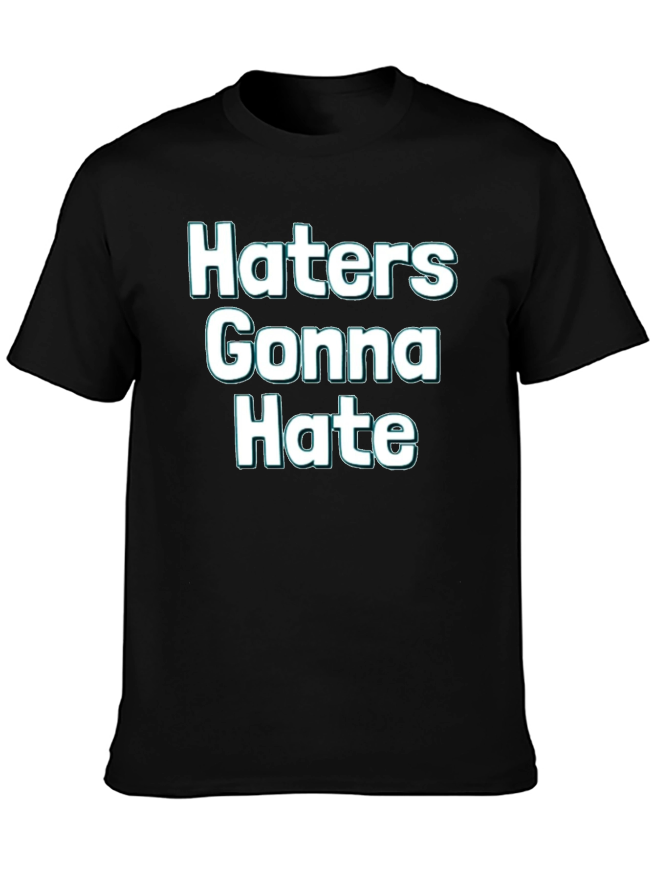 Black Haters Gonna Hate Graphic Tee view 3