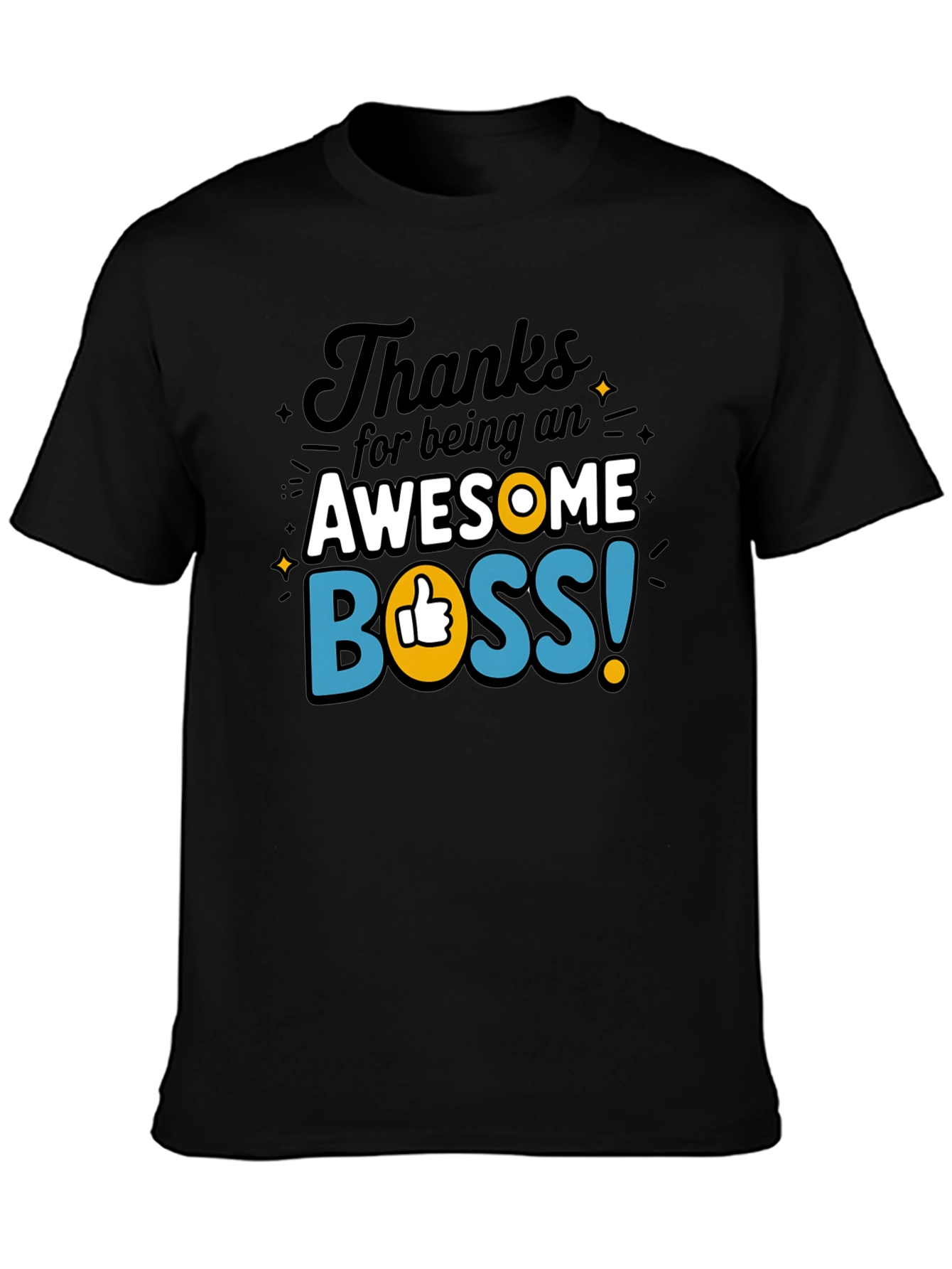 Black Awesome Boss T-Shirt - Perfect Gift Idea! view 3