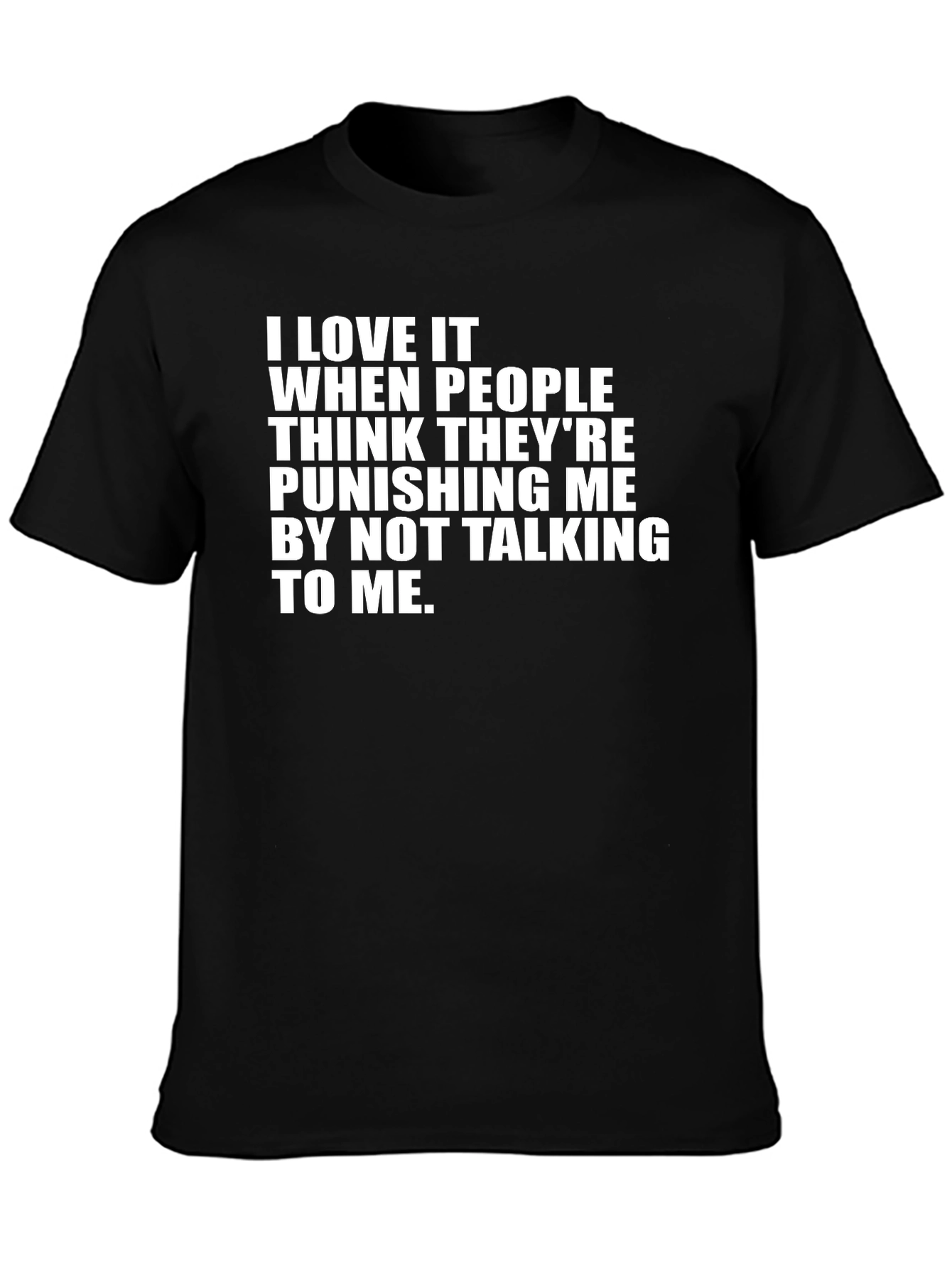 Black Funny Sarcastic Graphic T-Shirt - Punishing Me view 3
