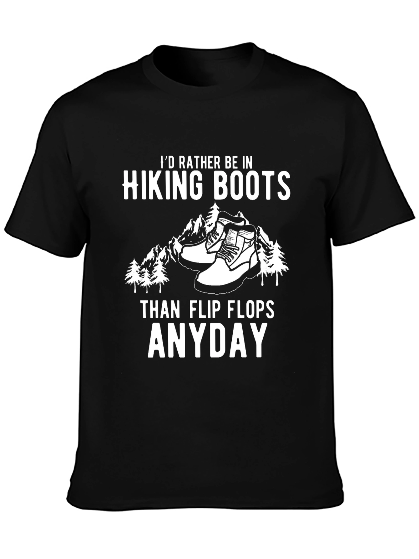 Black Hiking Boots T-Shirt - Adventure Ready view 3