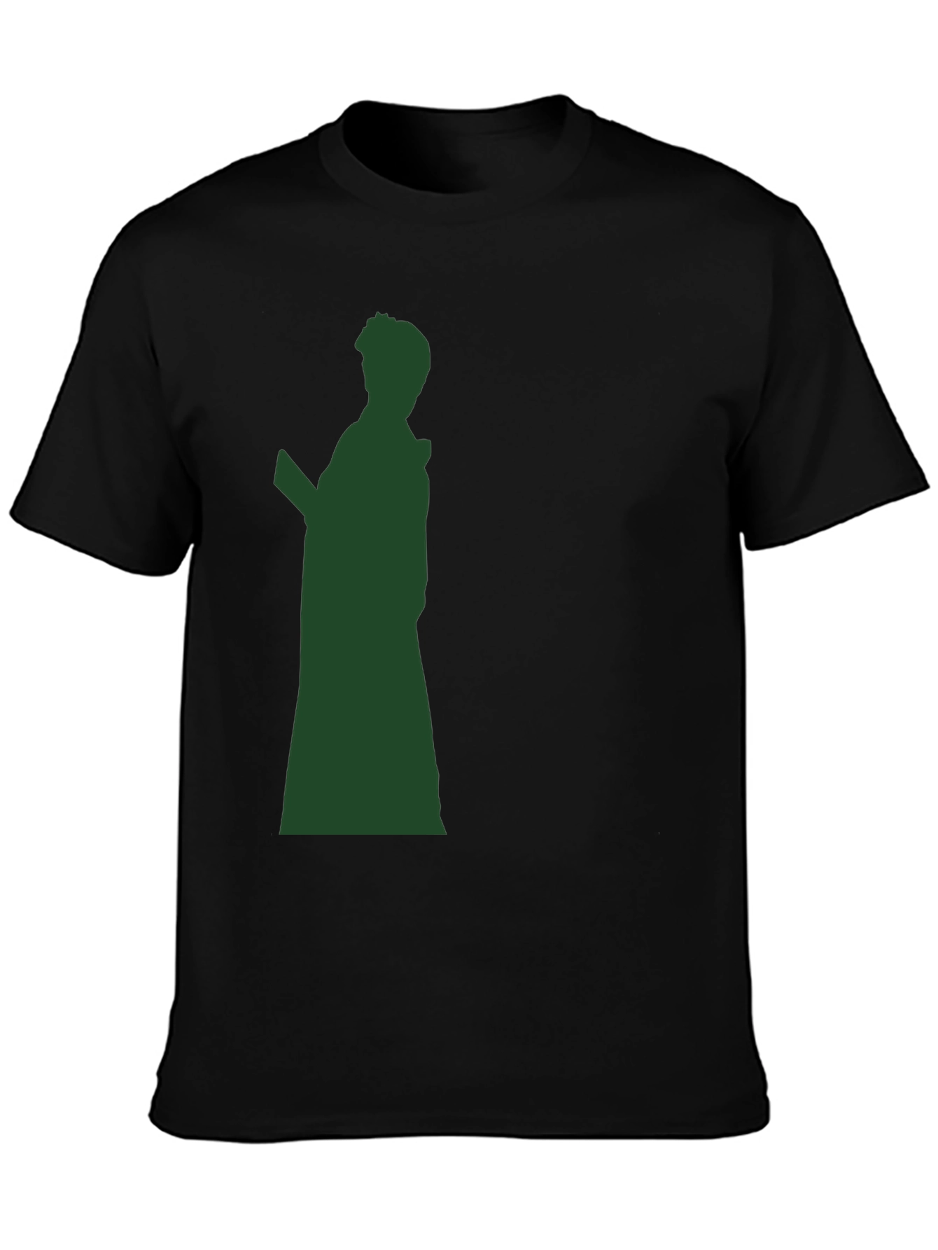 Black Silhouette Graphic Print T-Shirt view 3