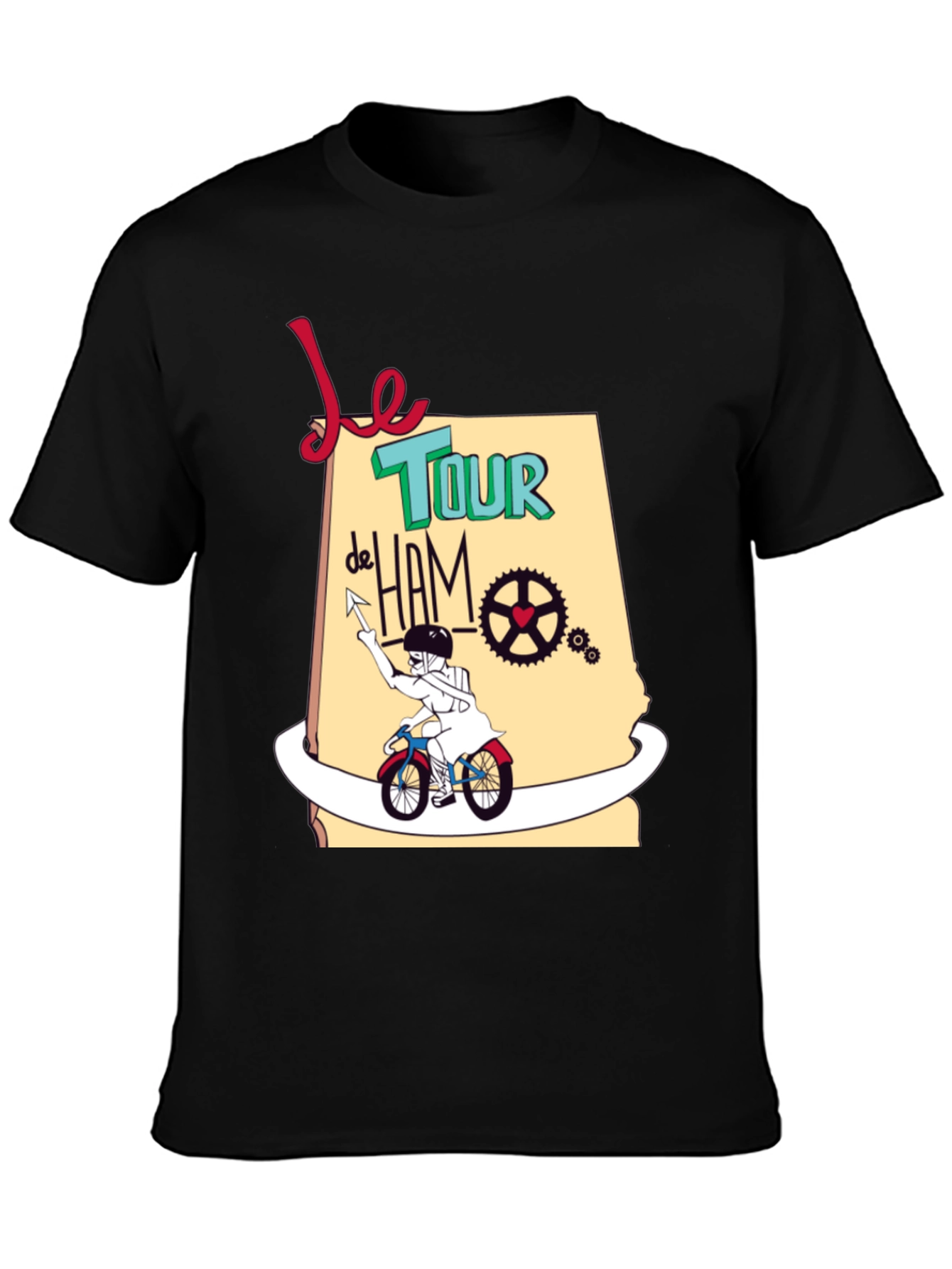 Black Le Tour de Ham Graphic T-Shirt view 3