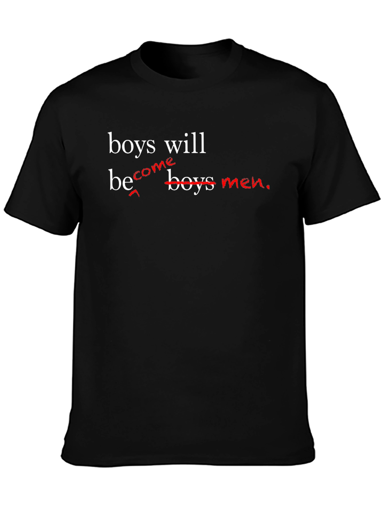 Black Boys Will Be Boys Men T-Shirt view 3