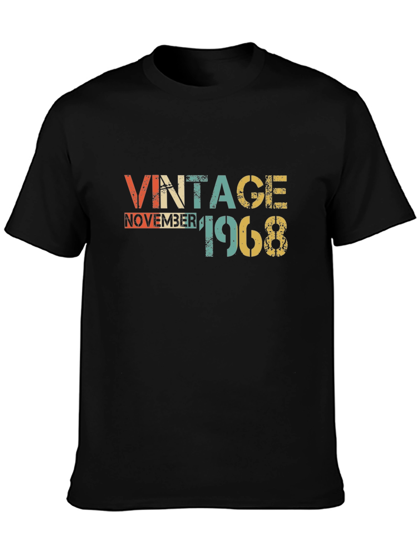 Black Vintage November 1968 Graphic Tee view 3