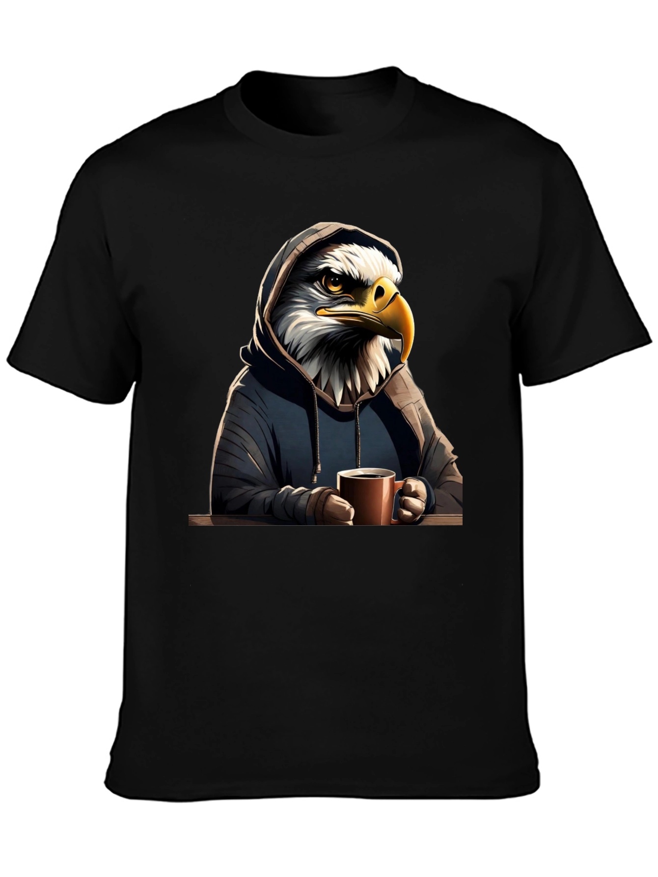 Eagle Hoodie T-Shirt: Coffee Lover Edition - 3