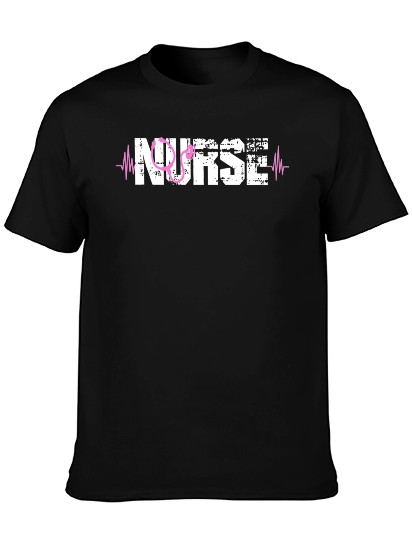 Black Nurse Graphic Tee - Medical Professional Appreciation view 3