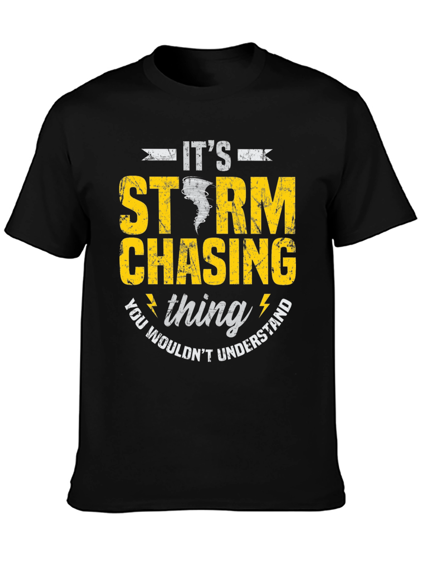 Black Storm Chasing T-Shirt view 3