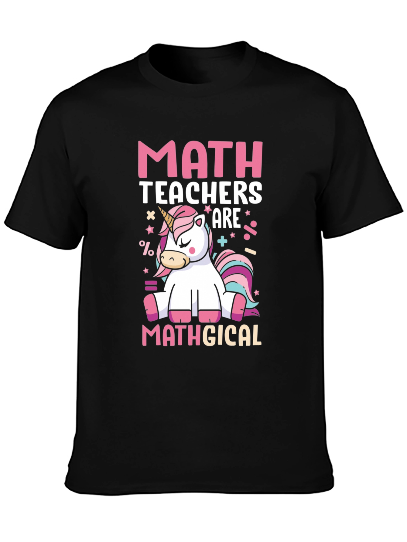 Black Math Teachers Mathgical T-Shirt view 3