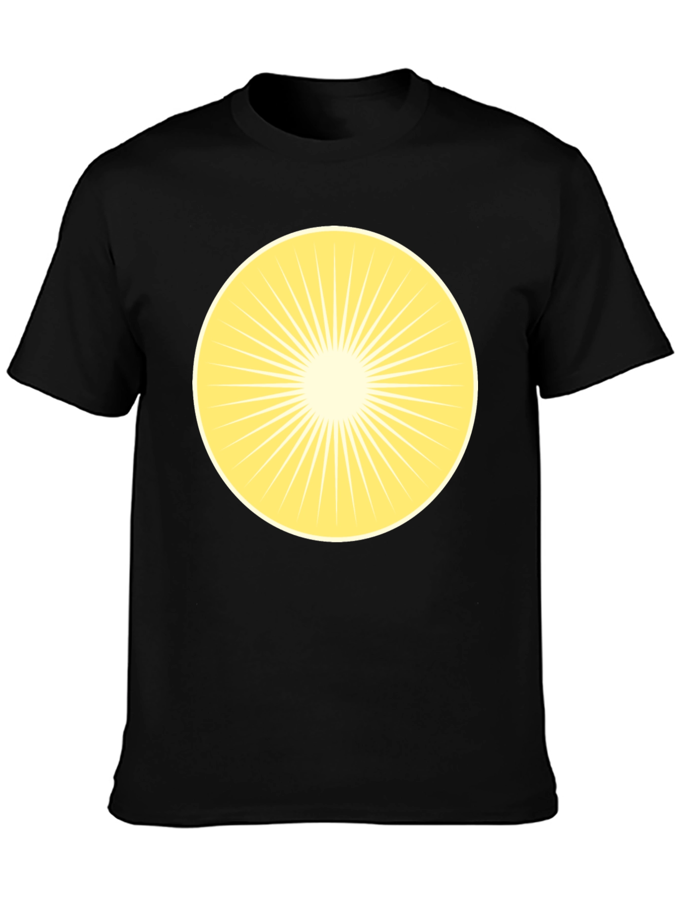 Black Radiant Sunburst Graphic Tee - Classic Black view 3