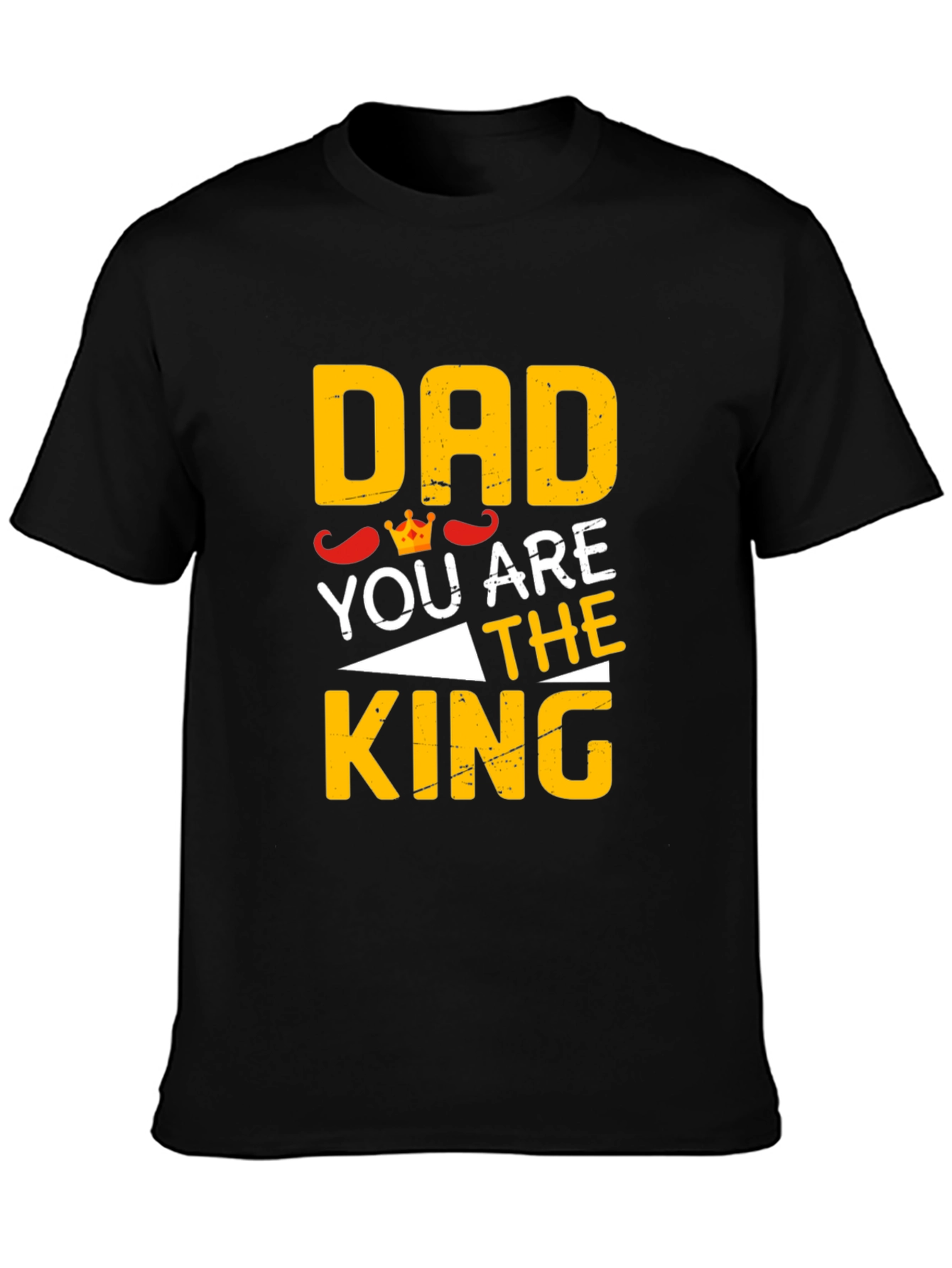 Black Dad You Are The King Black T-Shirt view 3