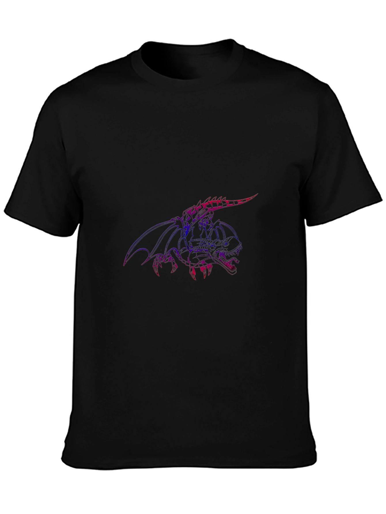 Black Dragon Graphic Black T-Shirt view 3