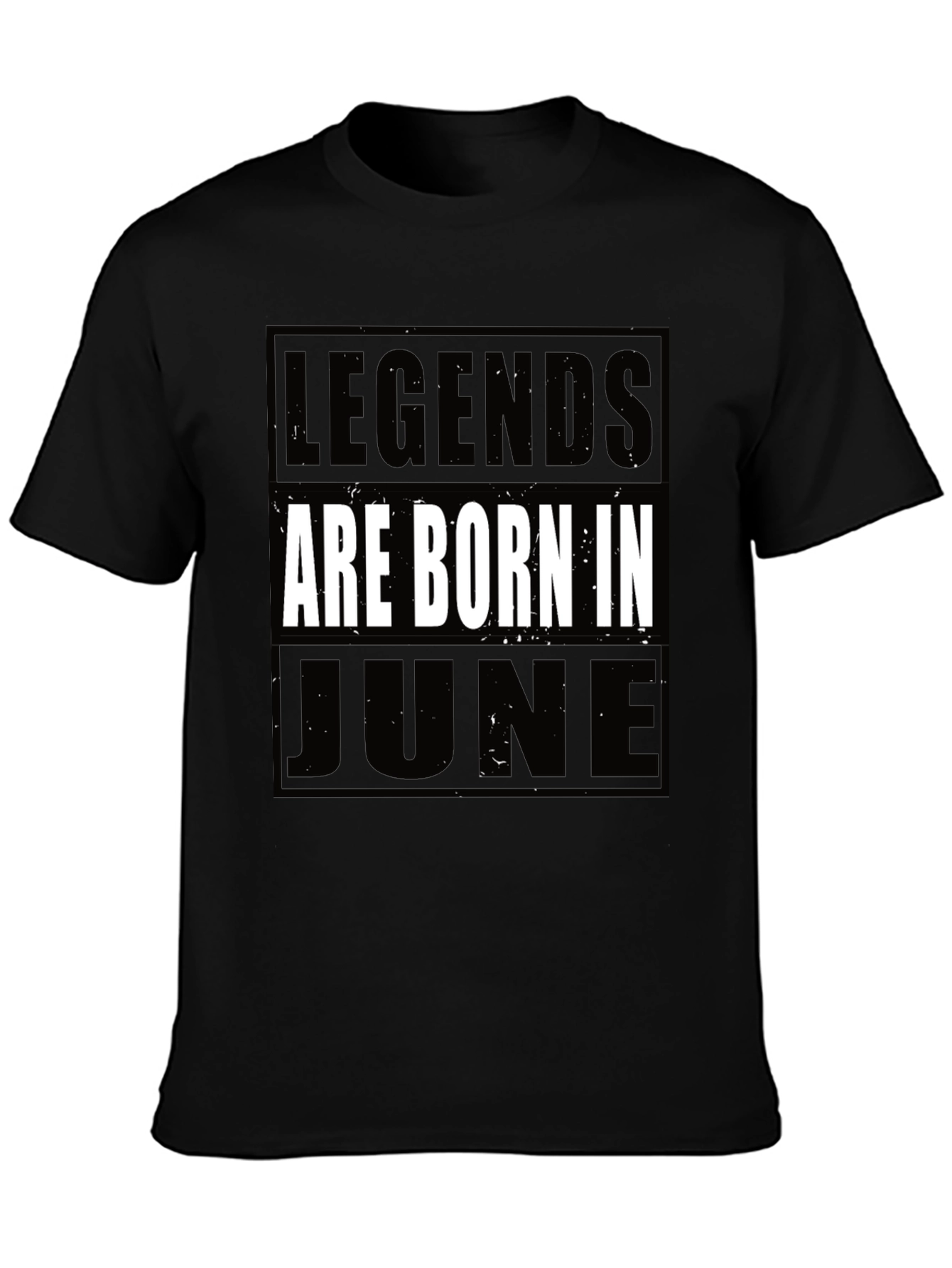 Black Legends Are Born In June T-Shirt view 3