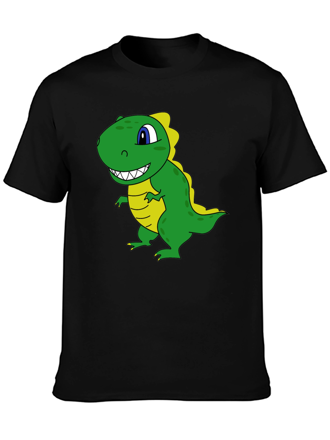 Black Dinosaur Graphic Tee - Black T-Shirt view 3