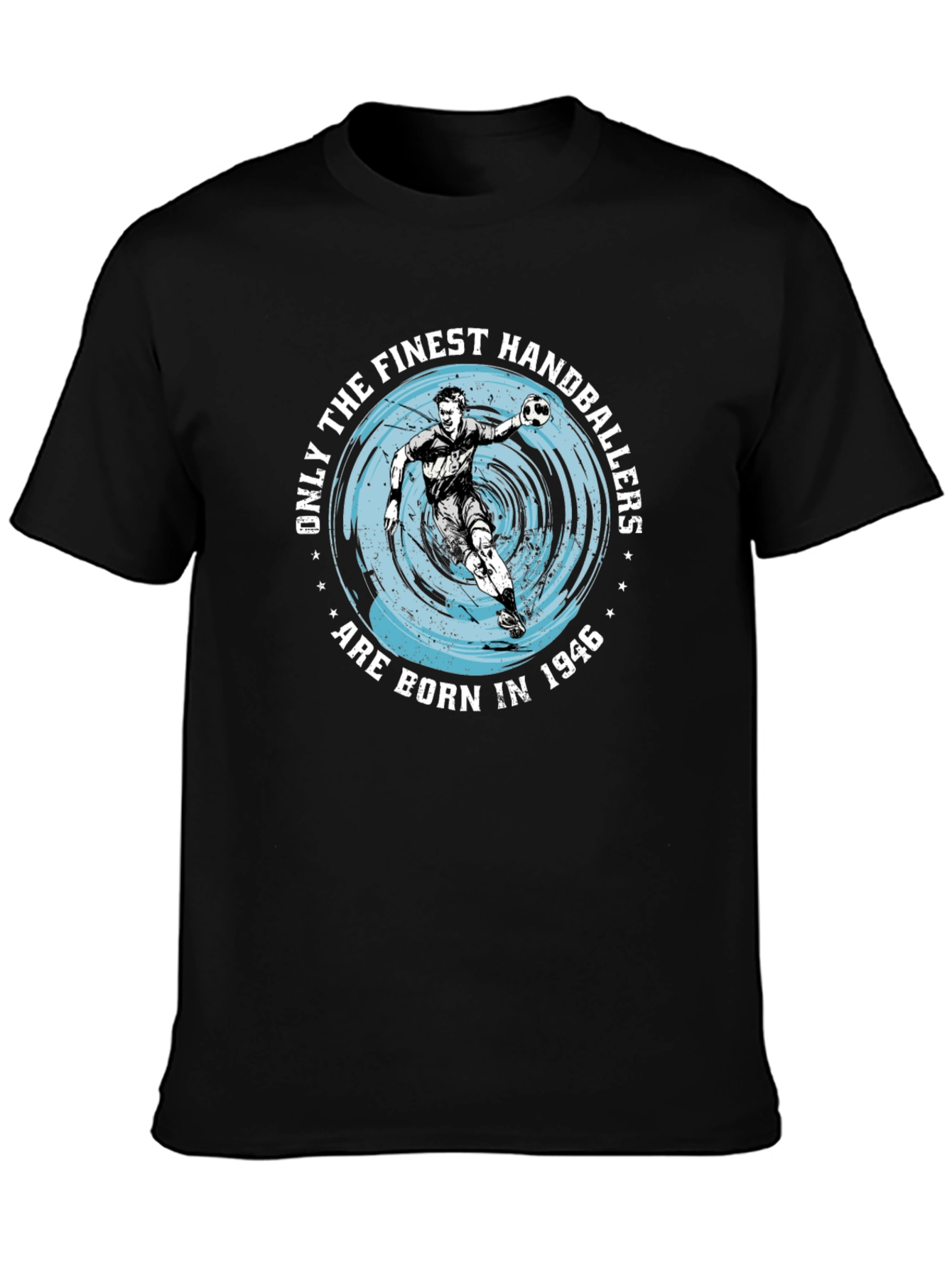 Black Finest Handballers 1946 Graphic Tee view 3