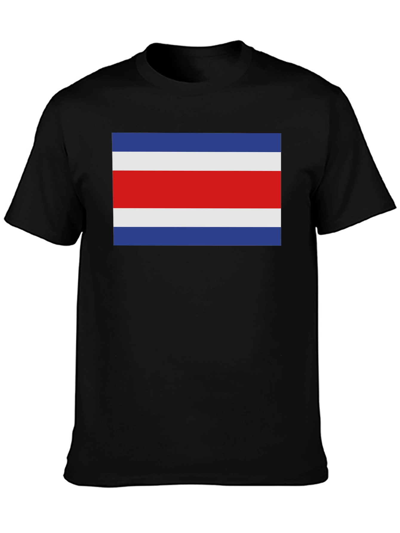 Black Costa Rica Flag T-Shirt - Show Your Pride! view 3