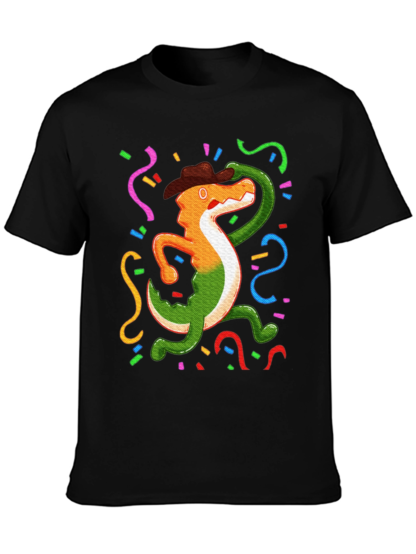 Black Fiesta Gator T-Shirt: Celebrate in Style! view 3