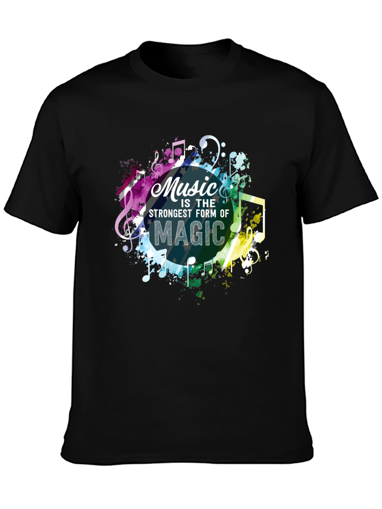 Black Music Is Magic Men's Graphic Tee view 3