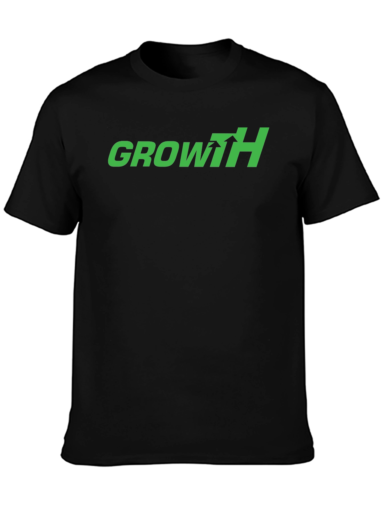 Black Growth Arrow Graphic Tee - Black view 3
