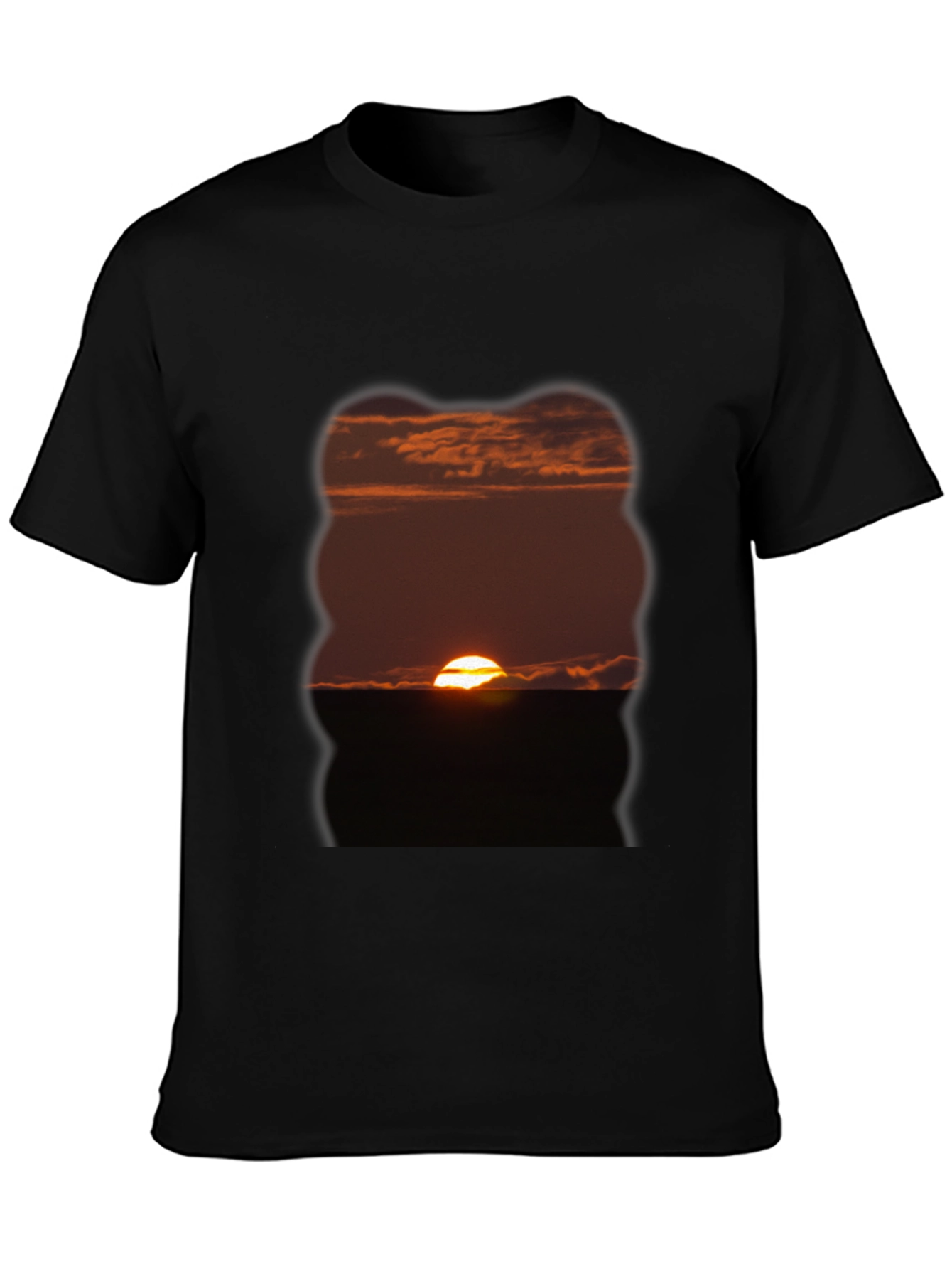 Black Sunset Graphic Tee - Nature Inspired view 3