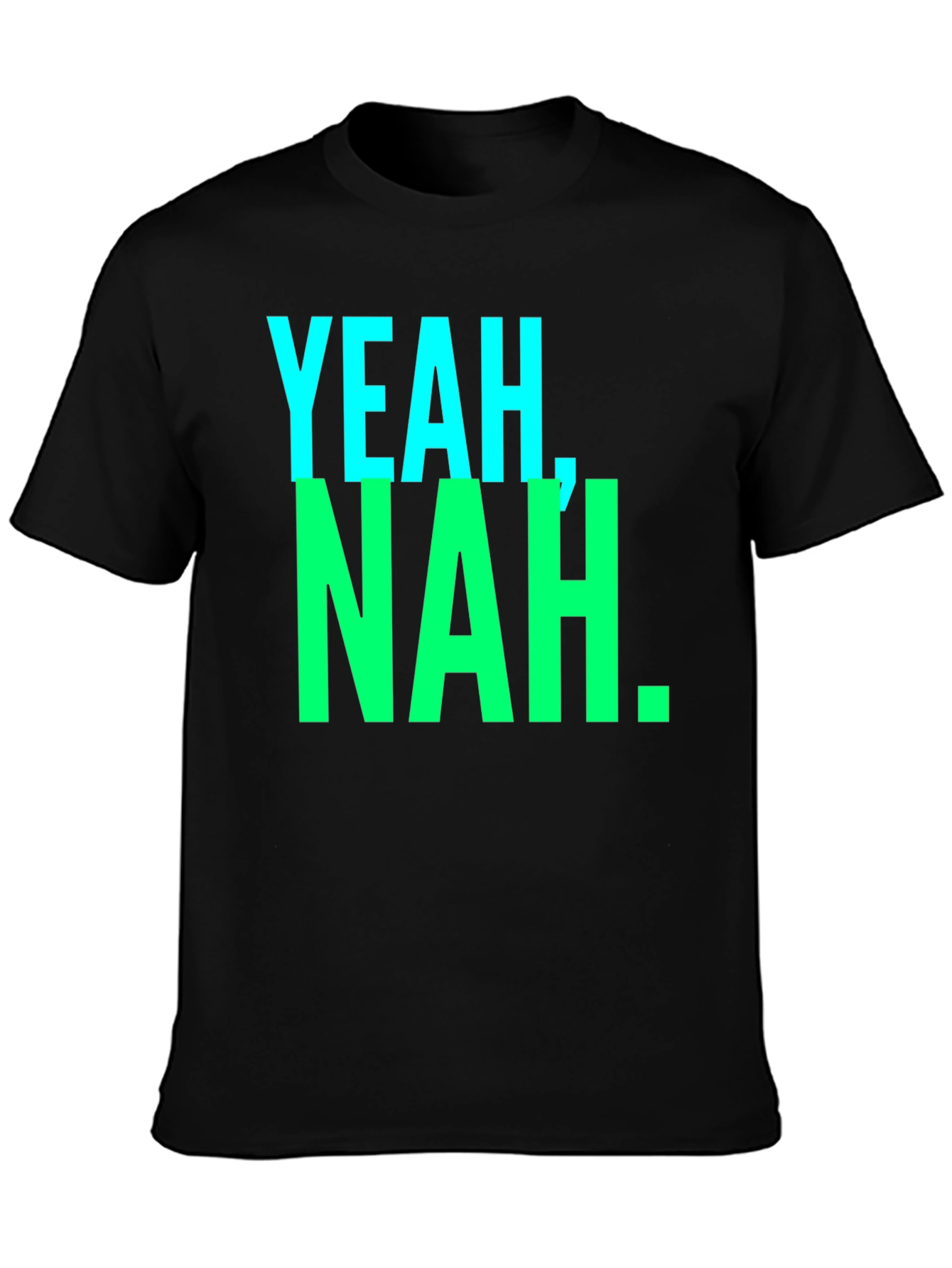 Black Yeah, Nah. Graphic Tee - Casual Style view 3