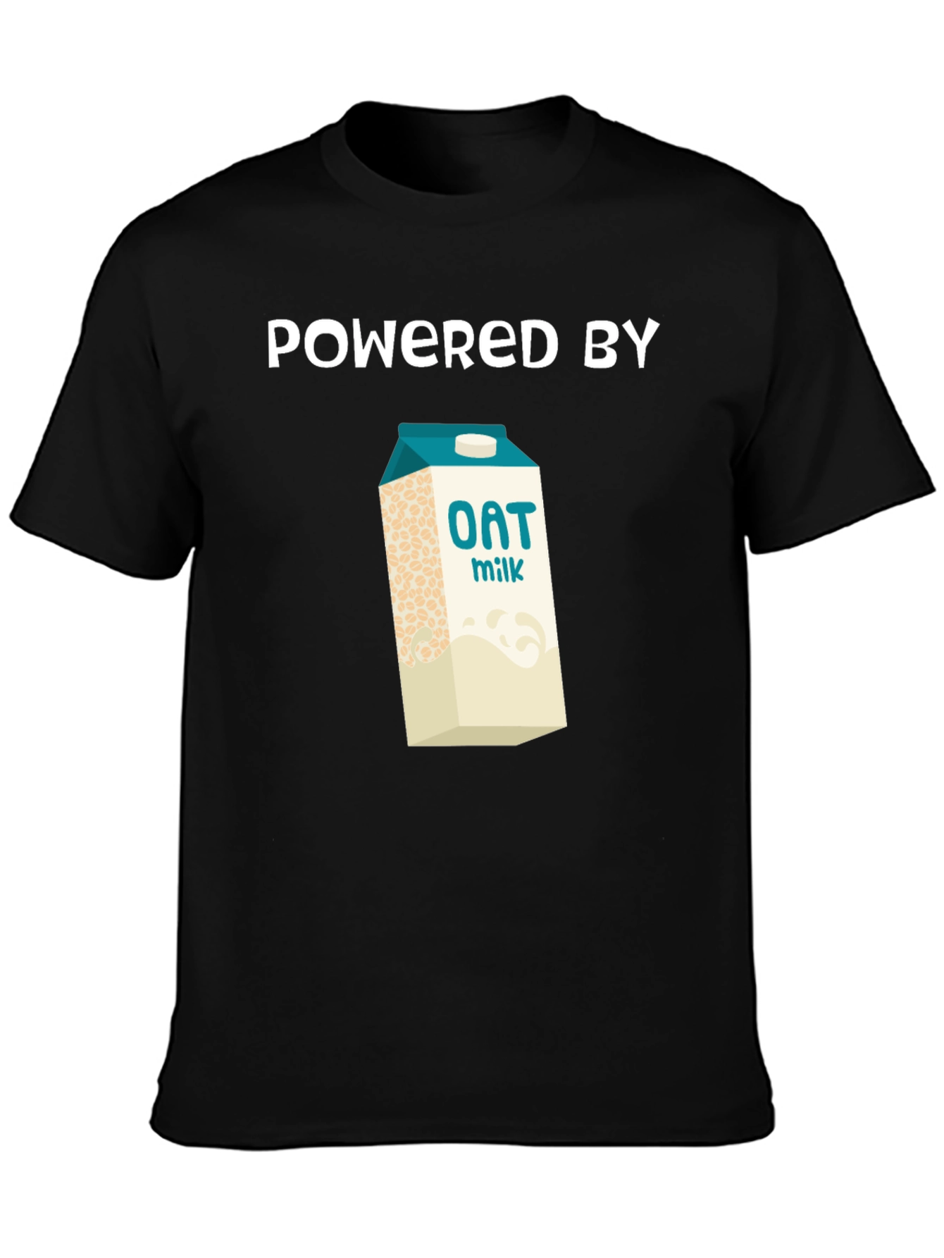 Powered By Oat Milk Graphic Tee - Vegan Shirt - 3
