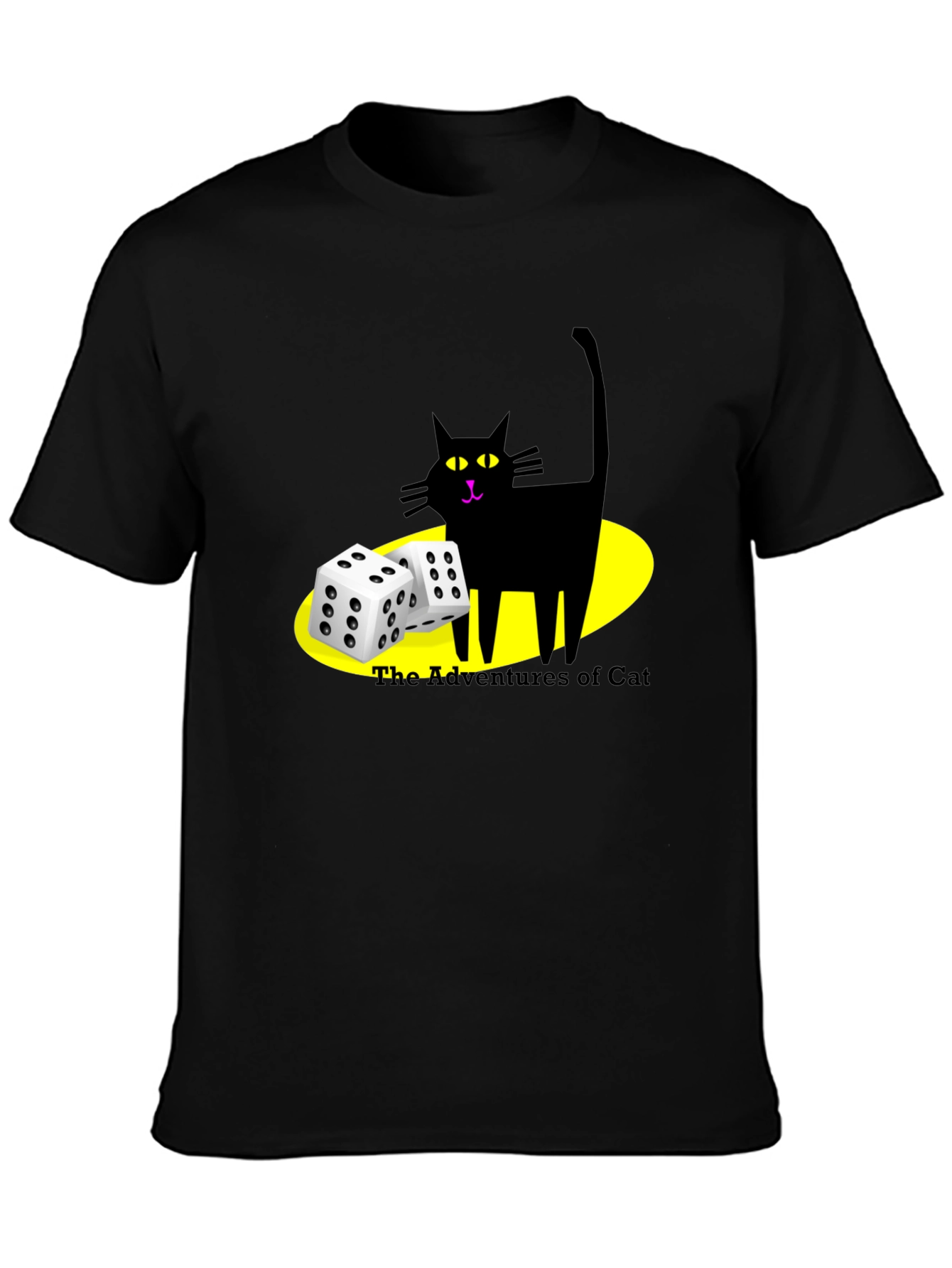 Adventures of Cat Black T-Shirt - 3