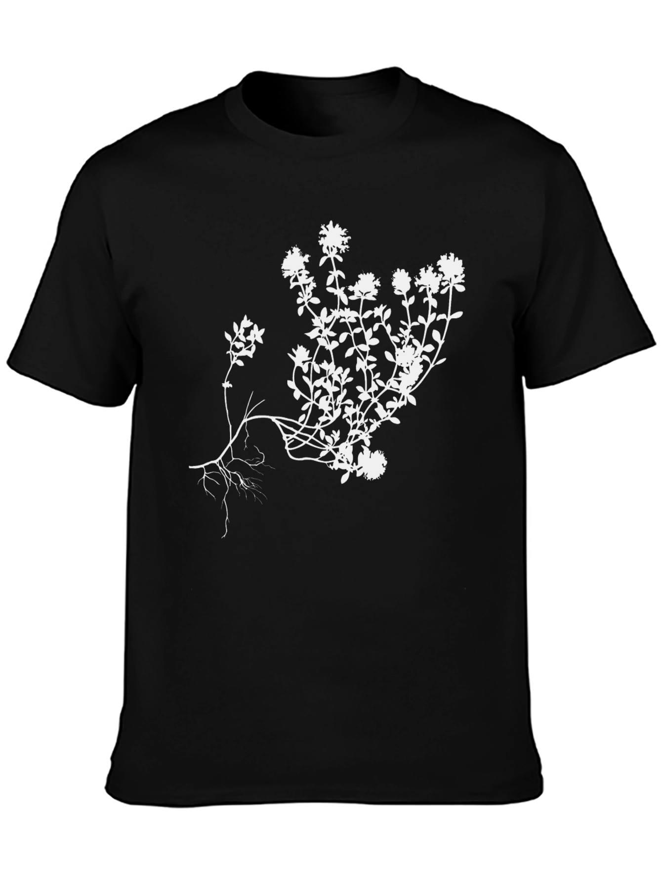Black Black Thyme Herb T-Shirt view 3