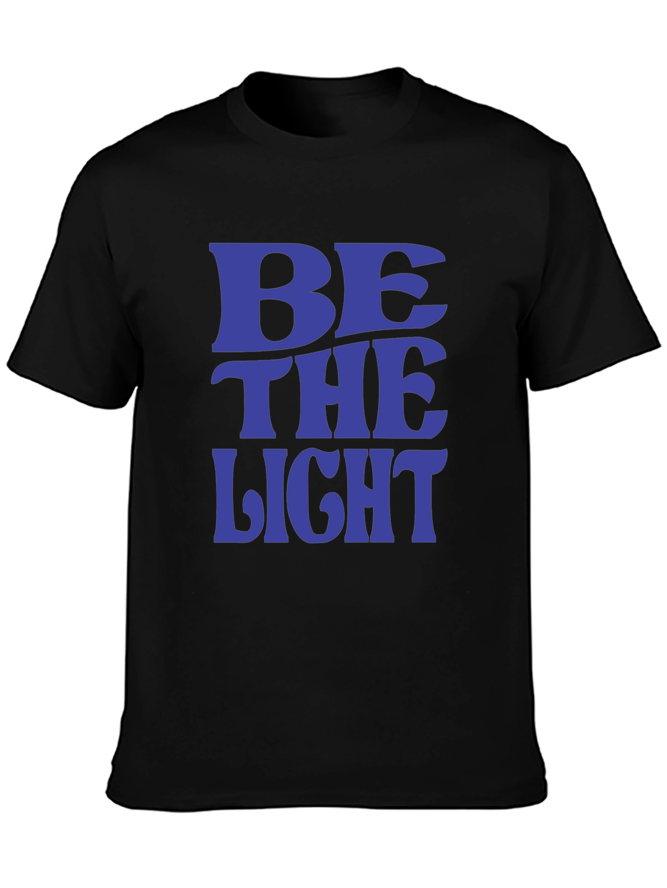Black Be The Light T-Shirt - Positive Message Tee view 3