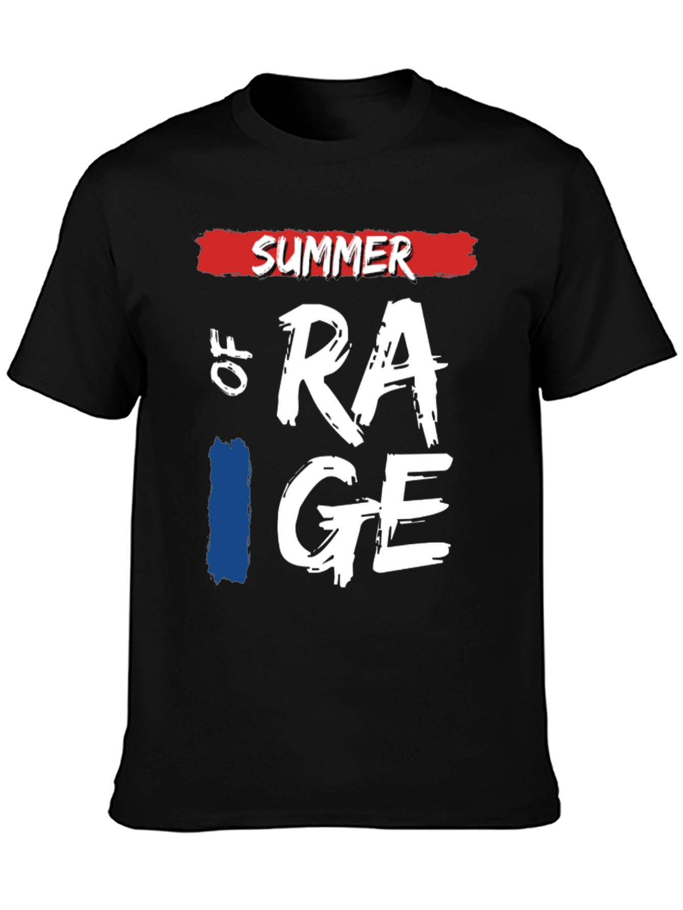 Black Summer of Rage Graphic Tee - Cool Casual Style view 3