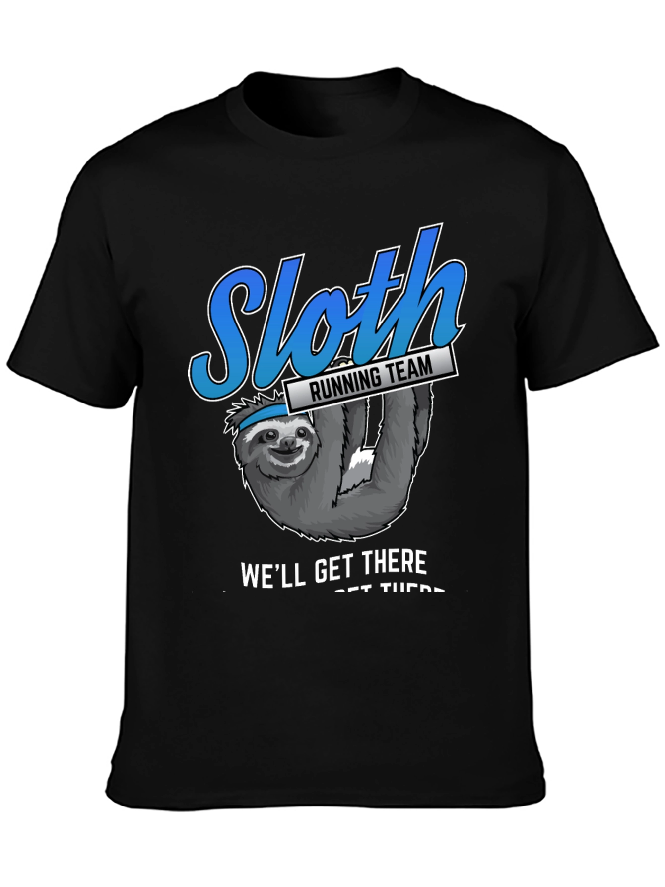 Black Sloth Running Team T-Shirt view 3