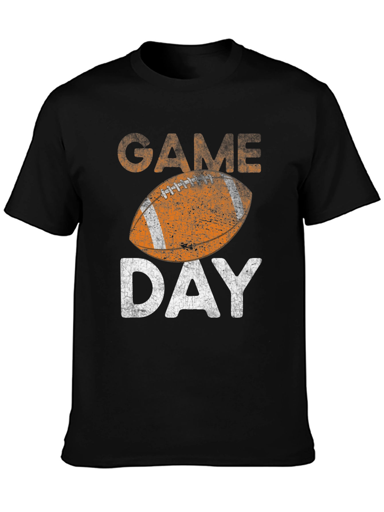 Black Game Day Football Graphic Tee view 3