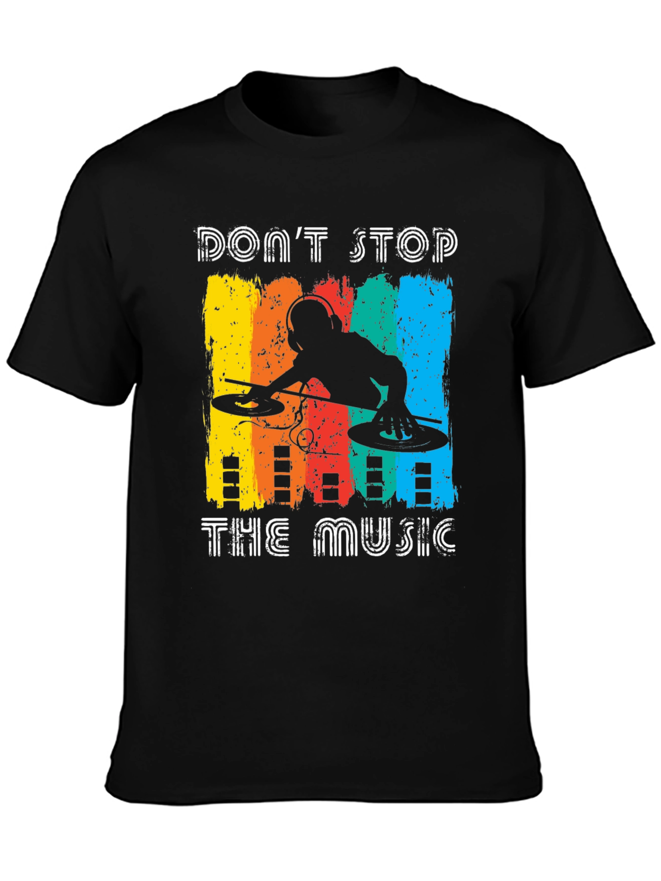 Black Don't Stop The Music Graphic Tee view 3