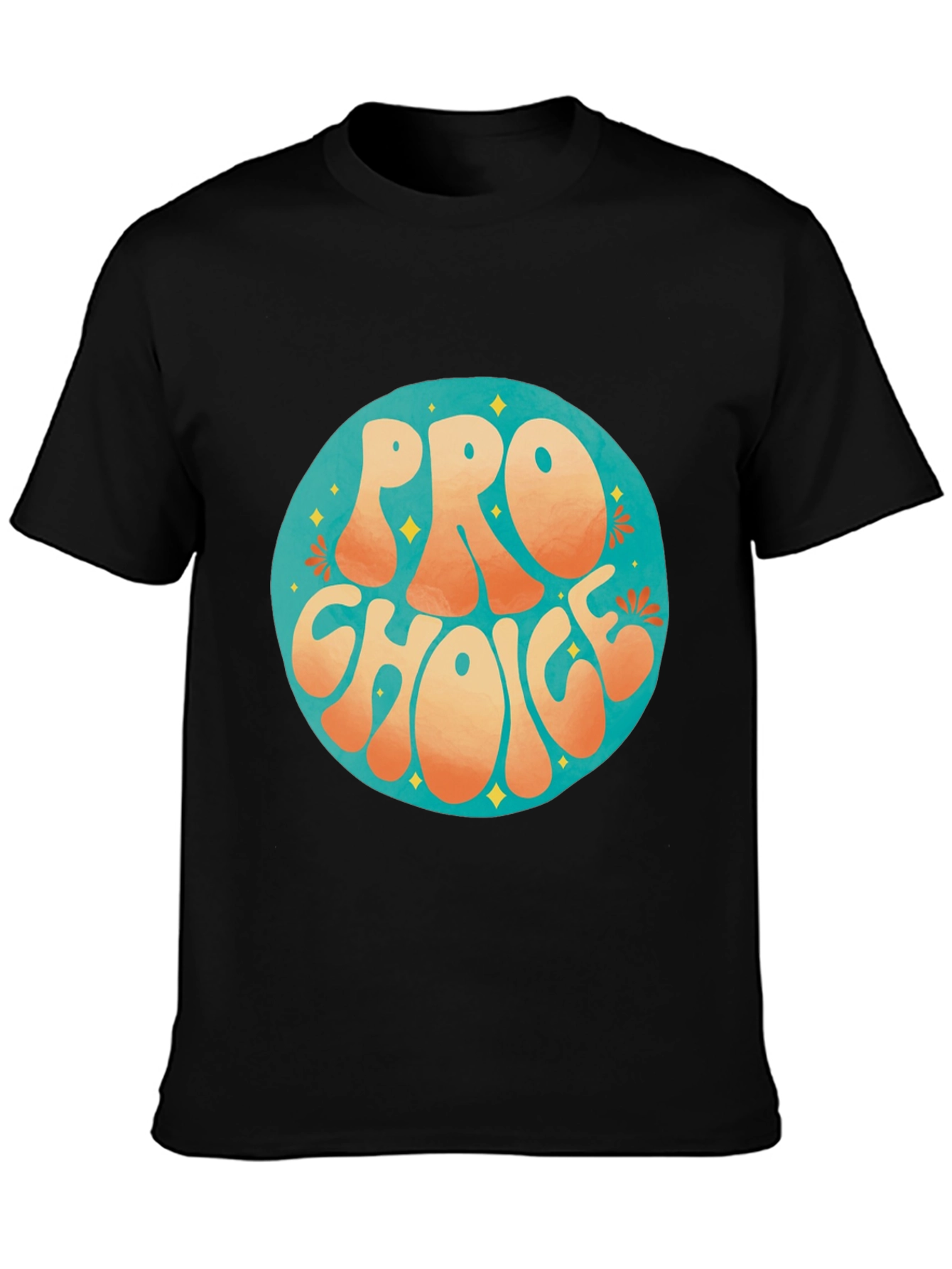 Pro Choice Retro Graphic Tee - Black Cotton T-Shirt - 3