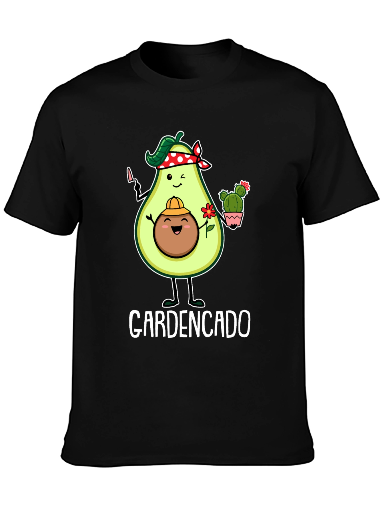 Black Gardencado Avocado Gardener T-Shirt view 3