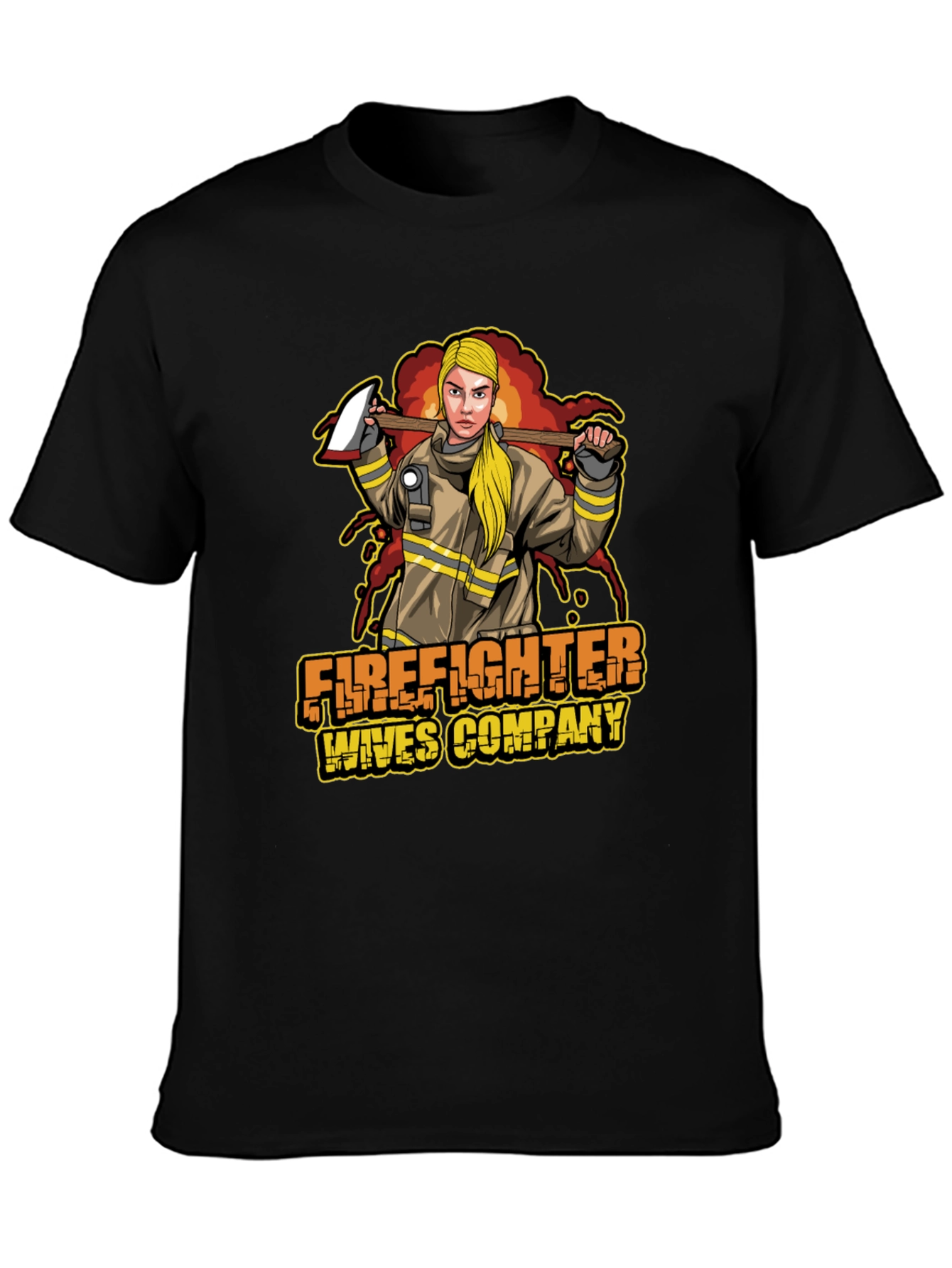 Firefighter Wives Company Graphic T-Shirt - 3