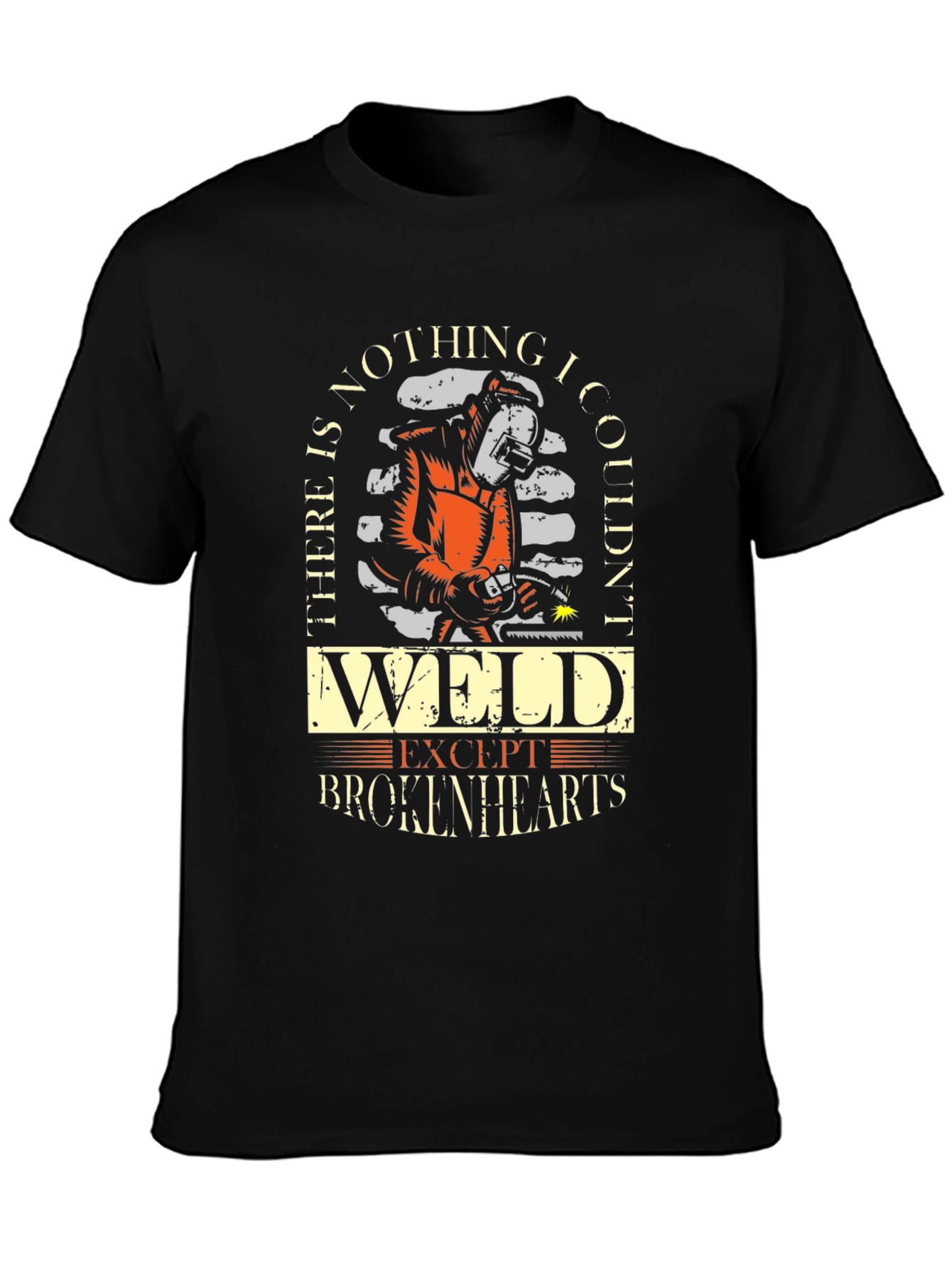 Black Welder T-Shirt - Nothing I Couldn't Weld view 3