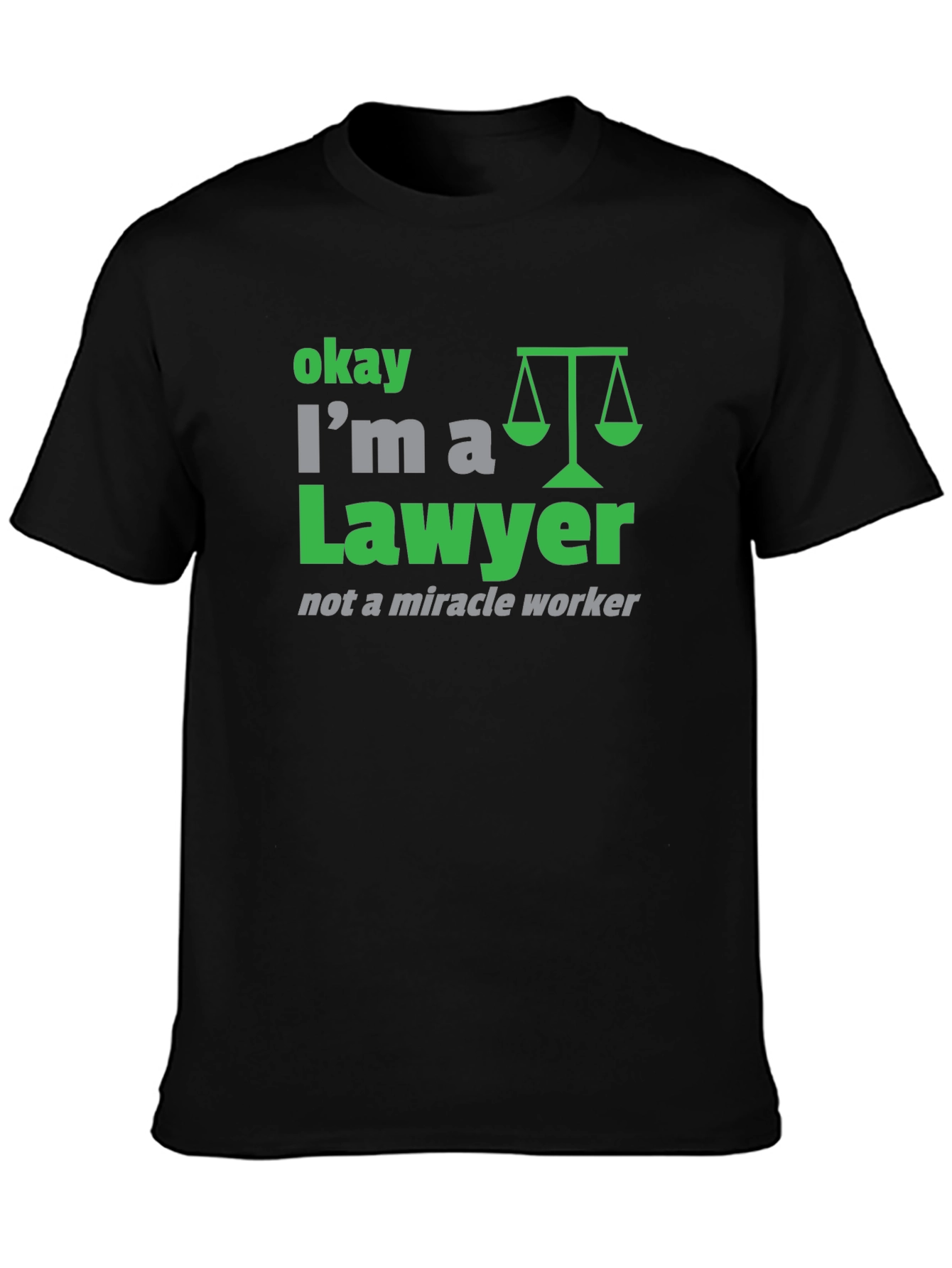 Black Lawyer Graphic T-Shirt - Funny Attorney Tee view 3
