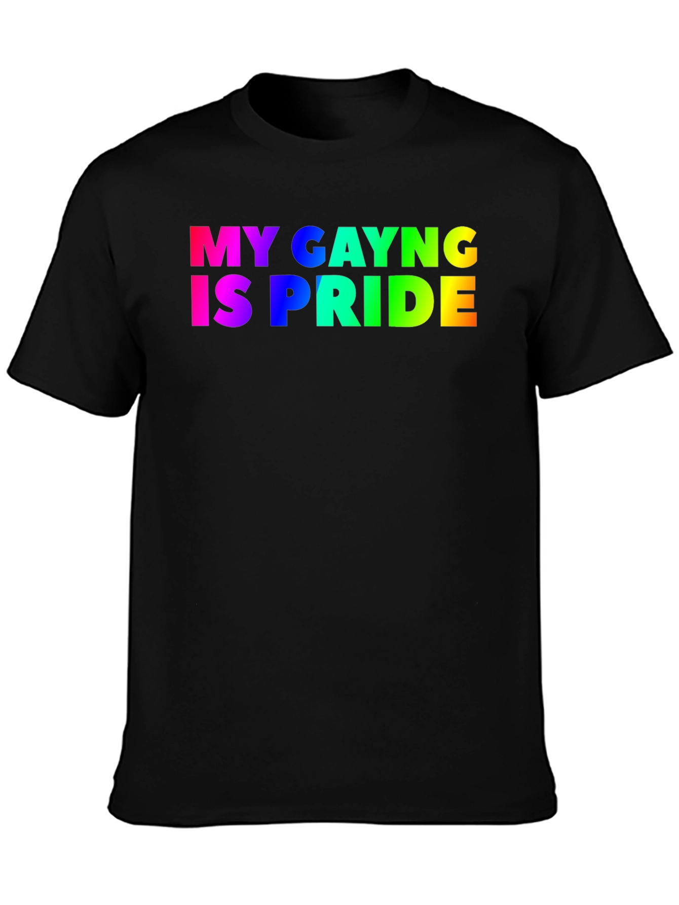 Black My Gayng Is Pride T-Shirt - Black LGBT Tee view 3